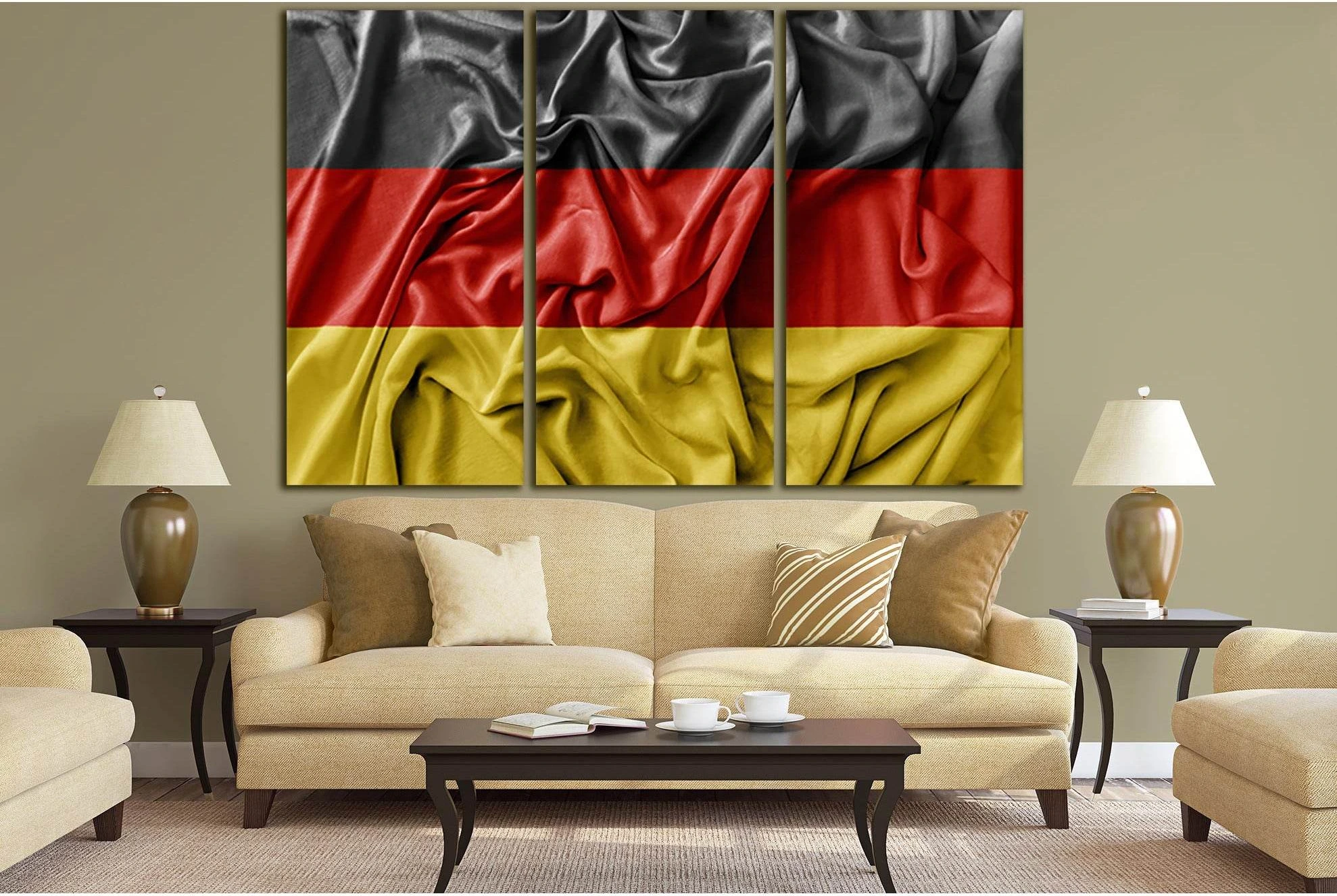 Flag Of Germany №SL1174 Ready to Hang Canvas Print - Zellart Canvas Prints 0new, ALL_Products, Flags