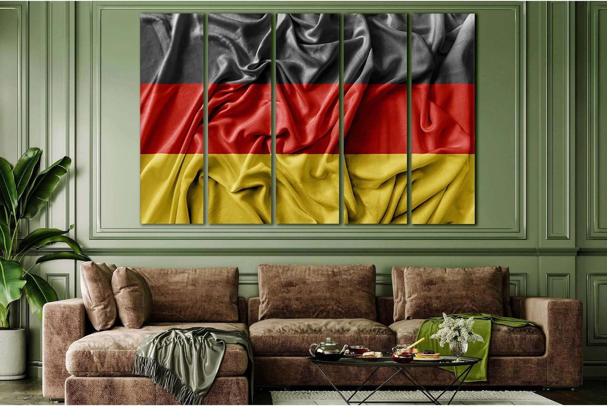 Flag Of Germany №SL1174 Ready to Hang Canvas Print - Zellart Canvas Prints 0new, ALL_Products, Flags