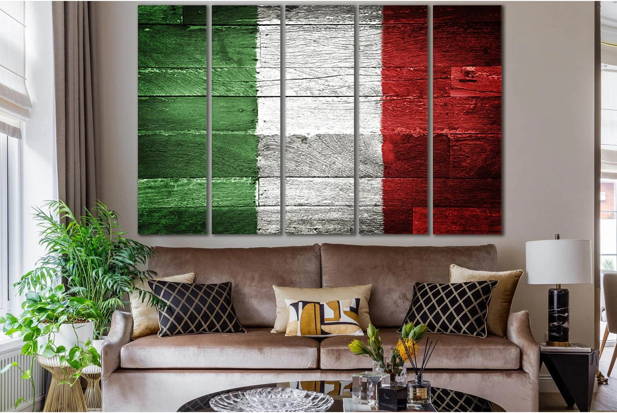 Flag Of Italy №SL1164 Ready to Hang Canvas Print - Zellart Canvas Prints 0new, ALL_Products, Flags