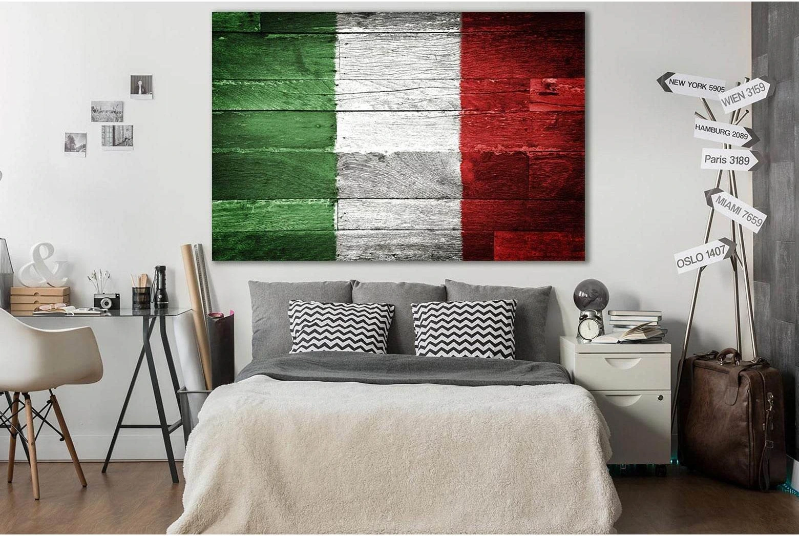 Flag Of Italy №SL1164 Ready to Hang Canvas Print - Zellart Canvas Prints 0new, ALL_Products, Flags