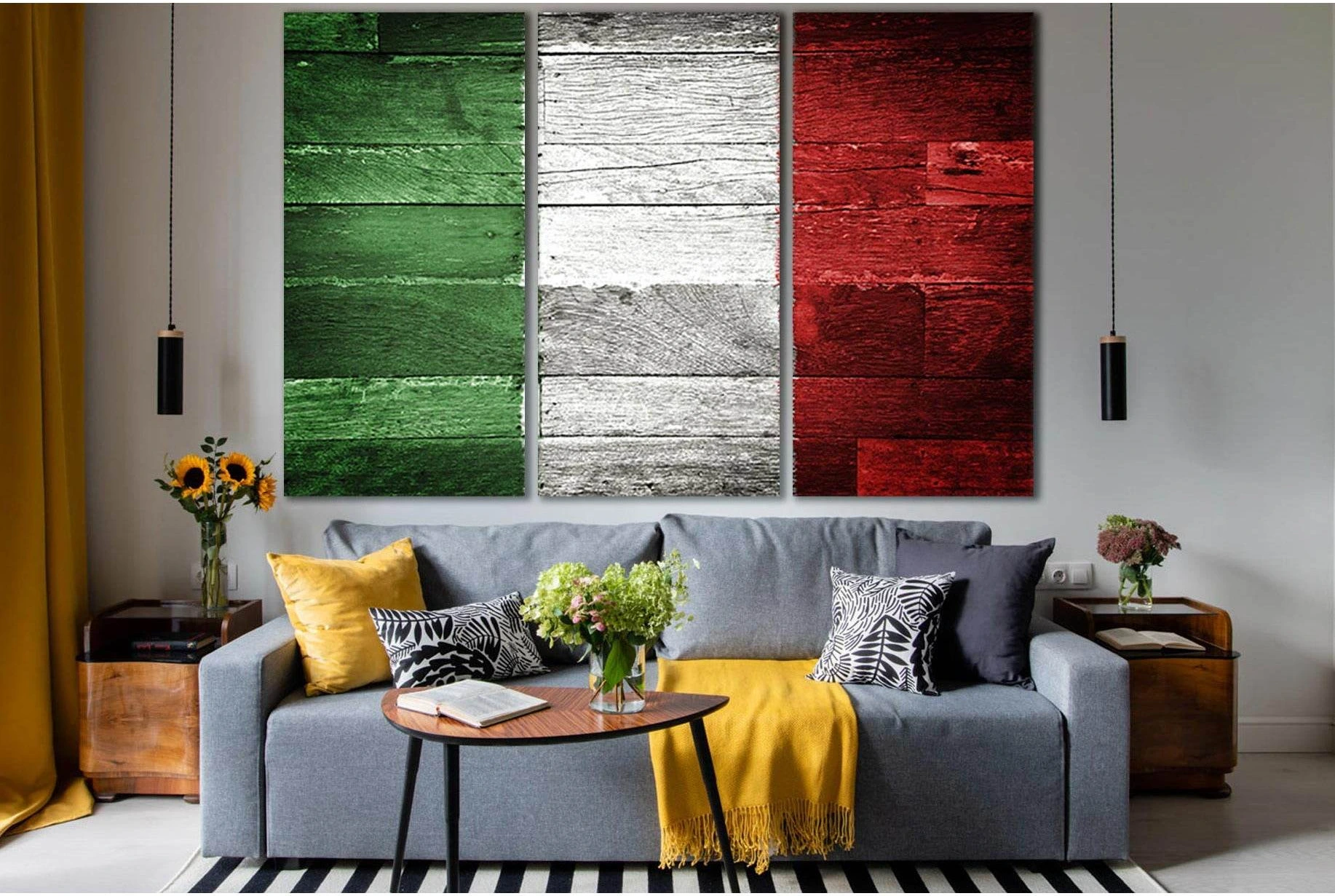 Flag Of Italy №SL1164 Ready to Hang Canvas Print - Zellart Canvas Prints 0new, ALL_Products, Flags