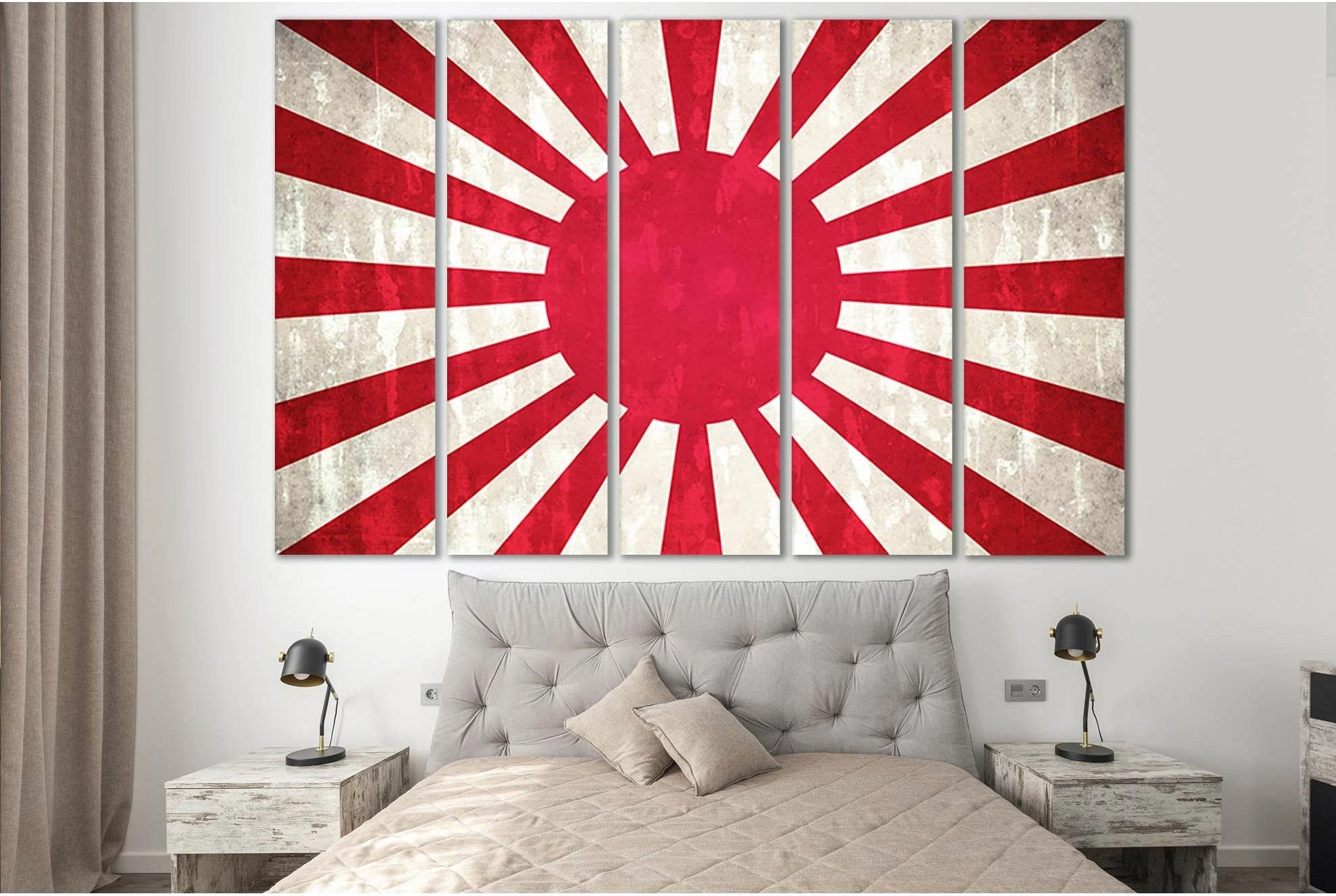 Flag Of Japan №SL1212 Ready to Hang Canvas Print - Zellart Canvas Prints 0new, ALL_Products, Flags