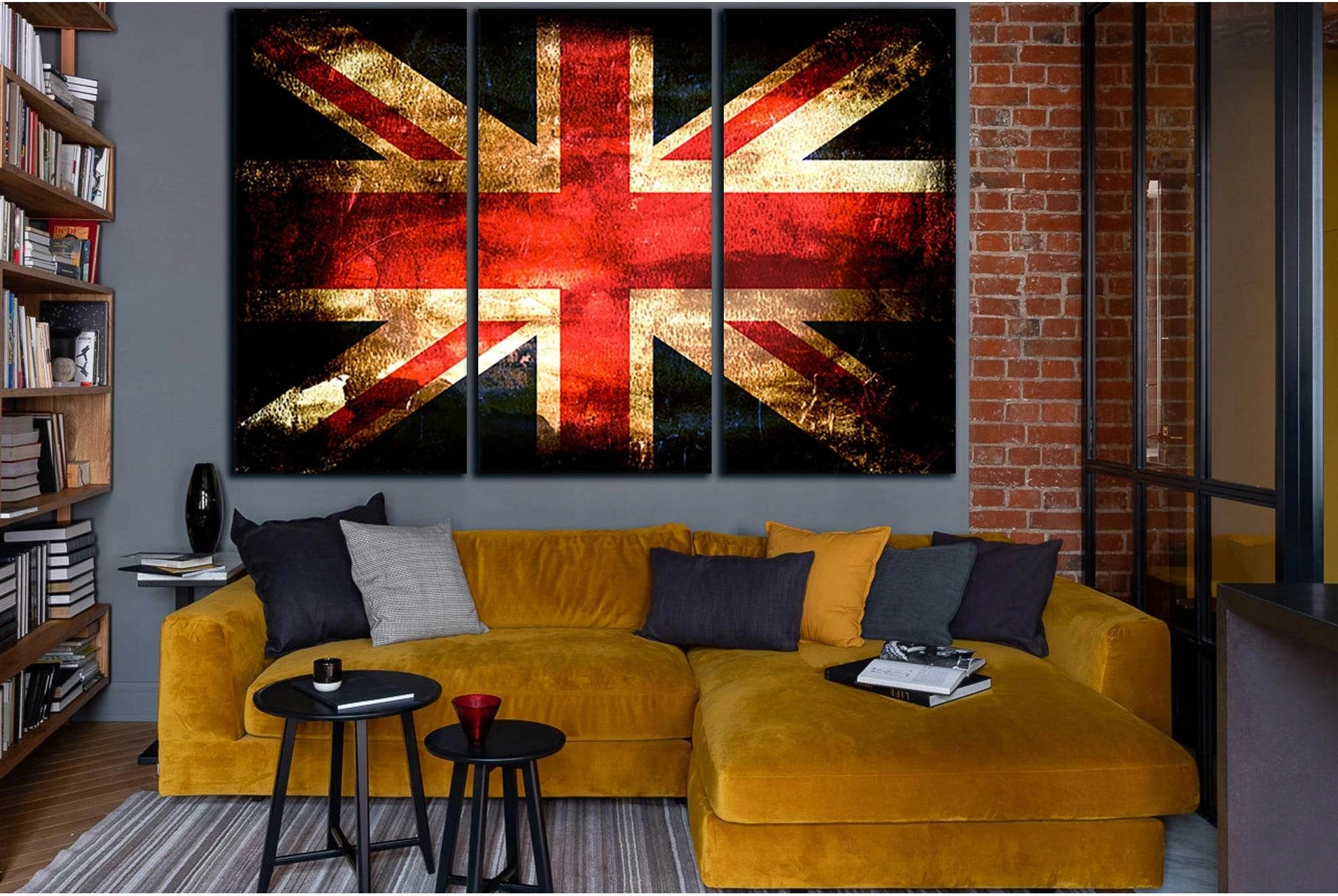 Flag Of UK №SL1175 Ready to Hang Canvas Print - Zellart Canvas Prints 0new, ALL_Products, Flags