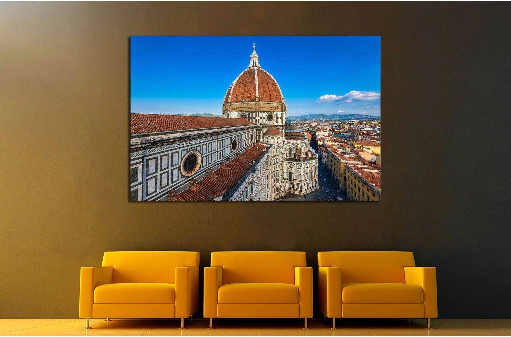 Florence Duomo. Basilica di Santa Maria del Fiore in Florence, Italy №1803 Ready to Hang Canvas Print - Zellart Canvas Prints ALL_Products, s-1803