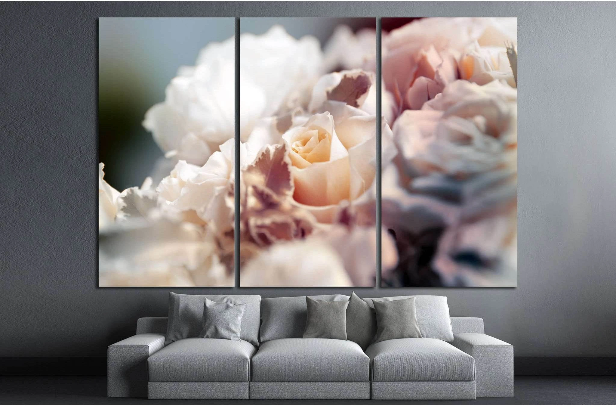 flower background №1086 Ready to Hang Canvas Print - Zellart Canvas Prints ALL_Products, s-1086
