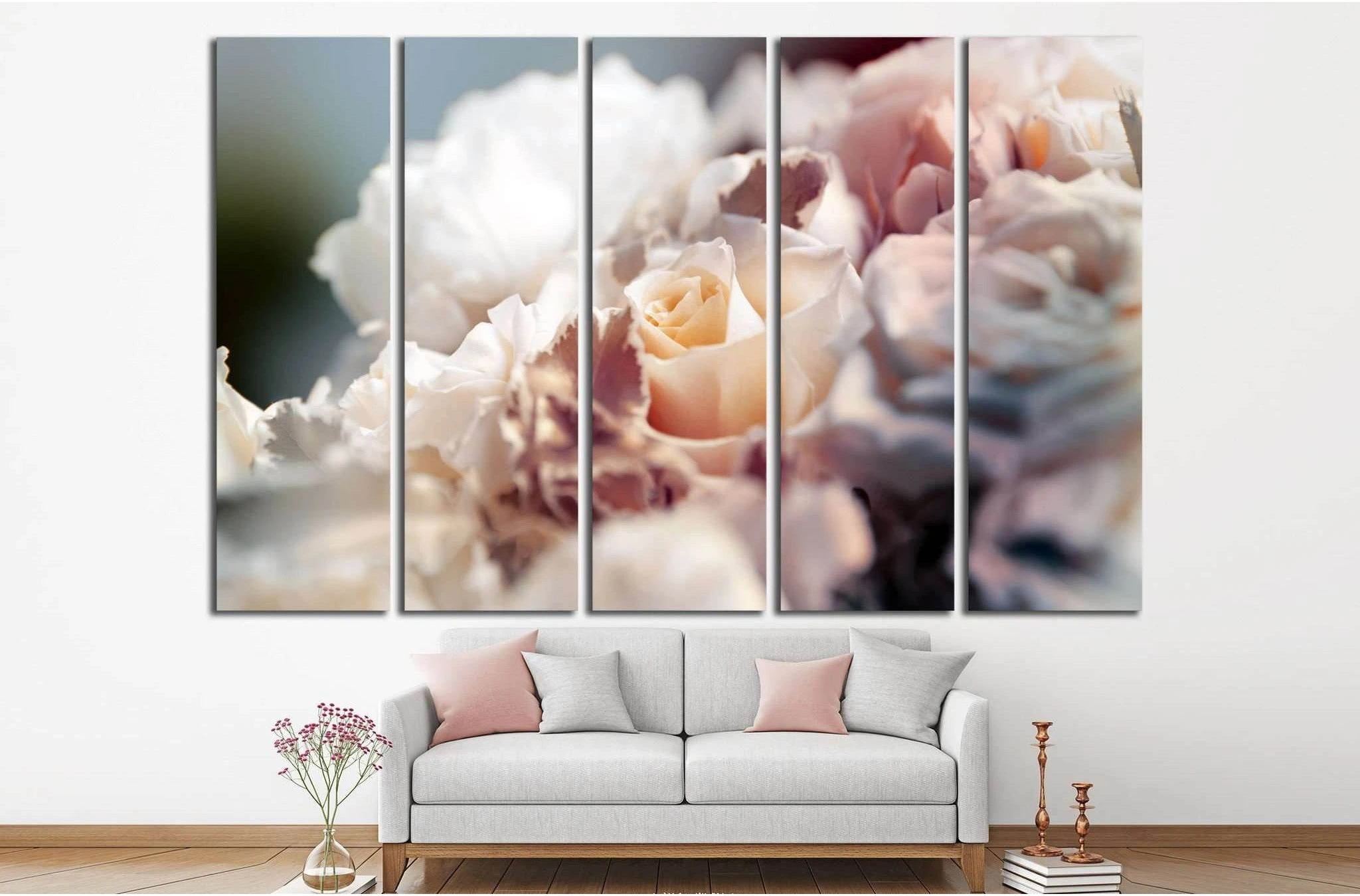 flower background №1086 Ready to Hang Canvas Print - Zellart Canvas Prints ALL_Products, s-1086