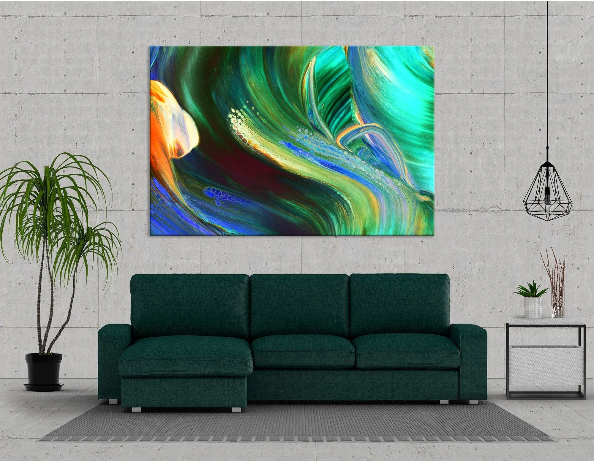 Flower Petal Abstract №04307 Ready to Hang Canvas Print - Zellart Canvas Prints ALL_Products