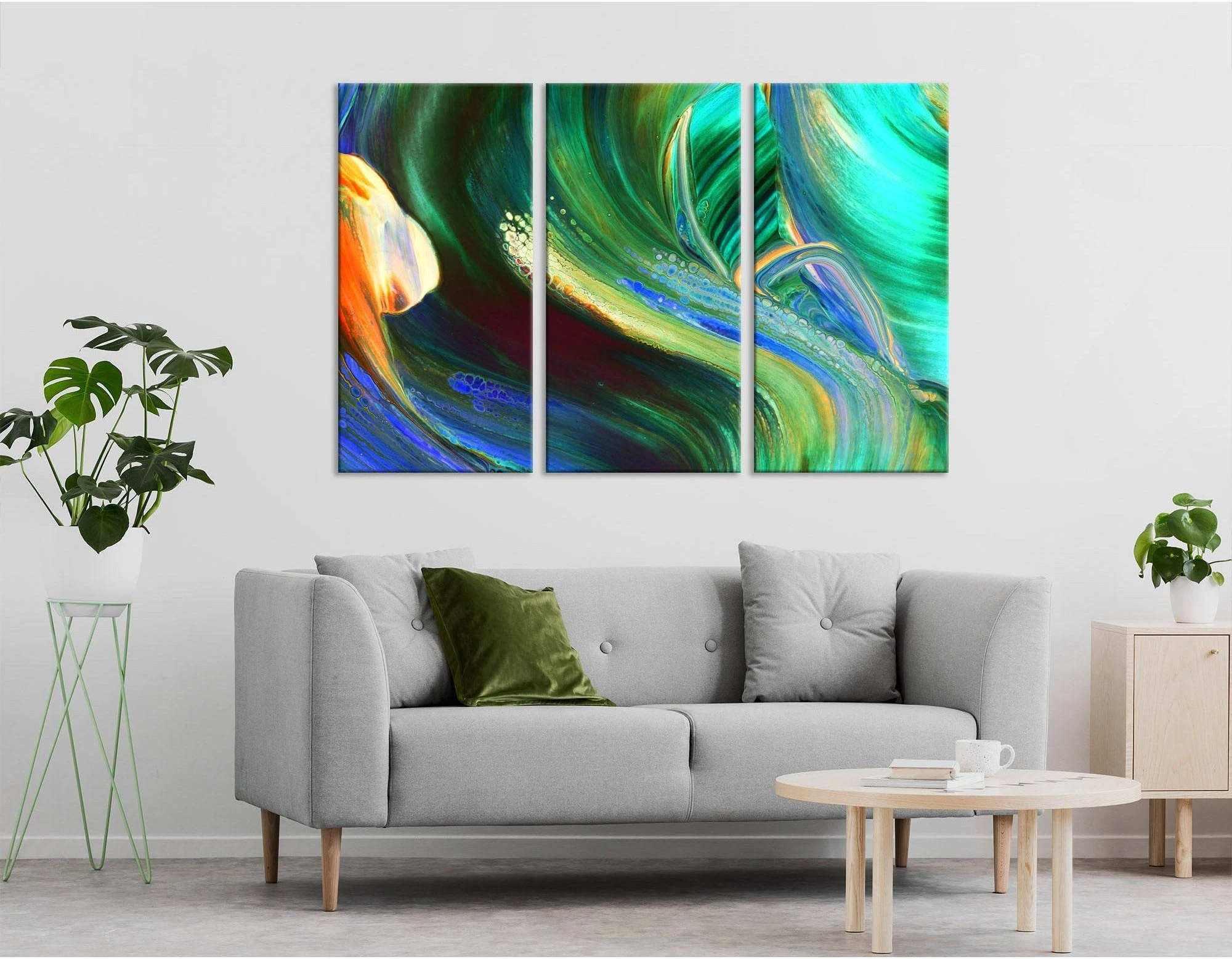 Flower Petal Abstract №04307 Ready to Hang Canvas Print - Zellart Canvas Prints ALL_Products