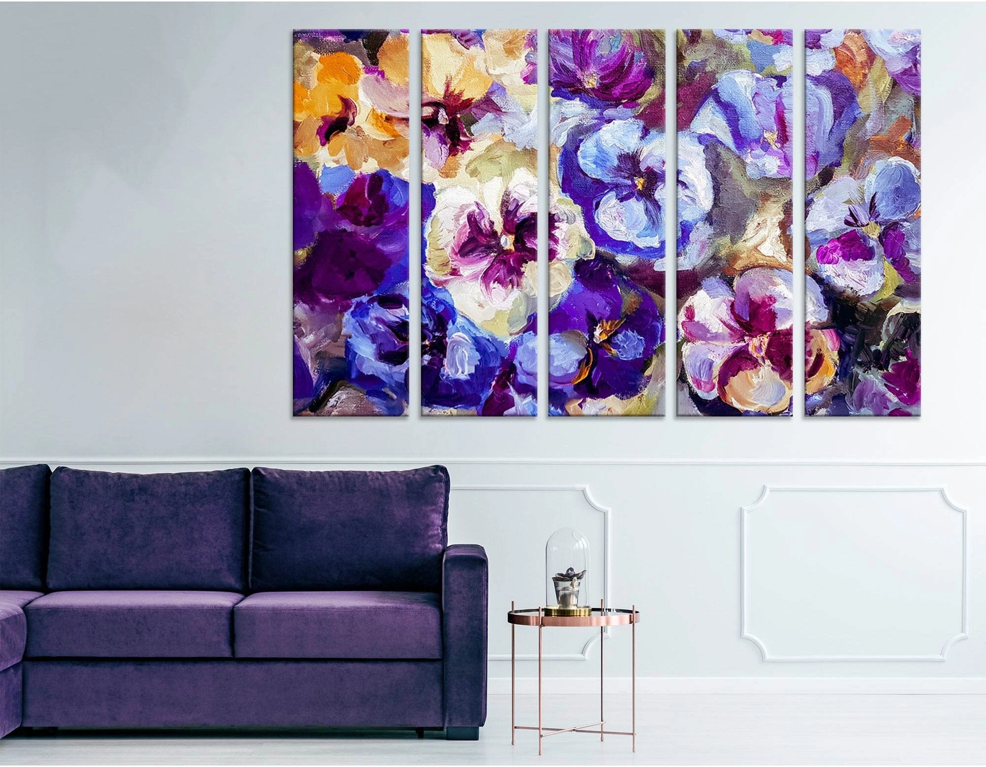Flowers Abstract №04255 Ready to Hang Canvas Print - Zellart Canvas Prints ALL_Products