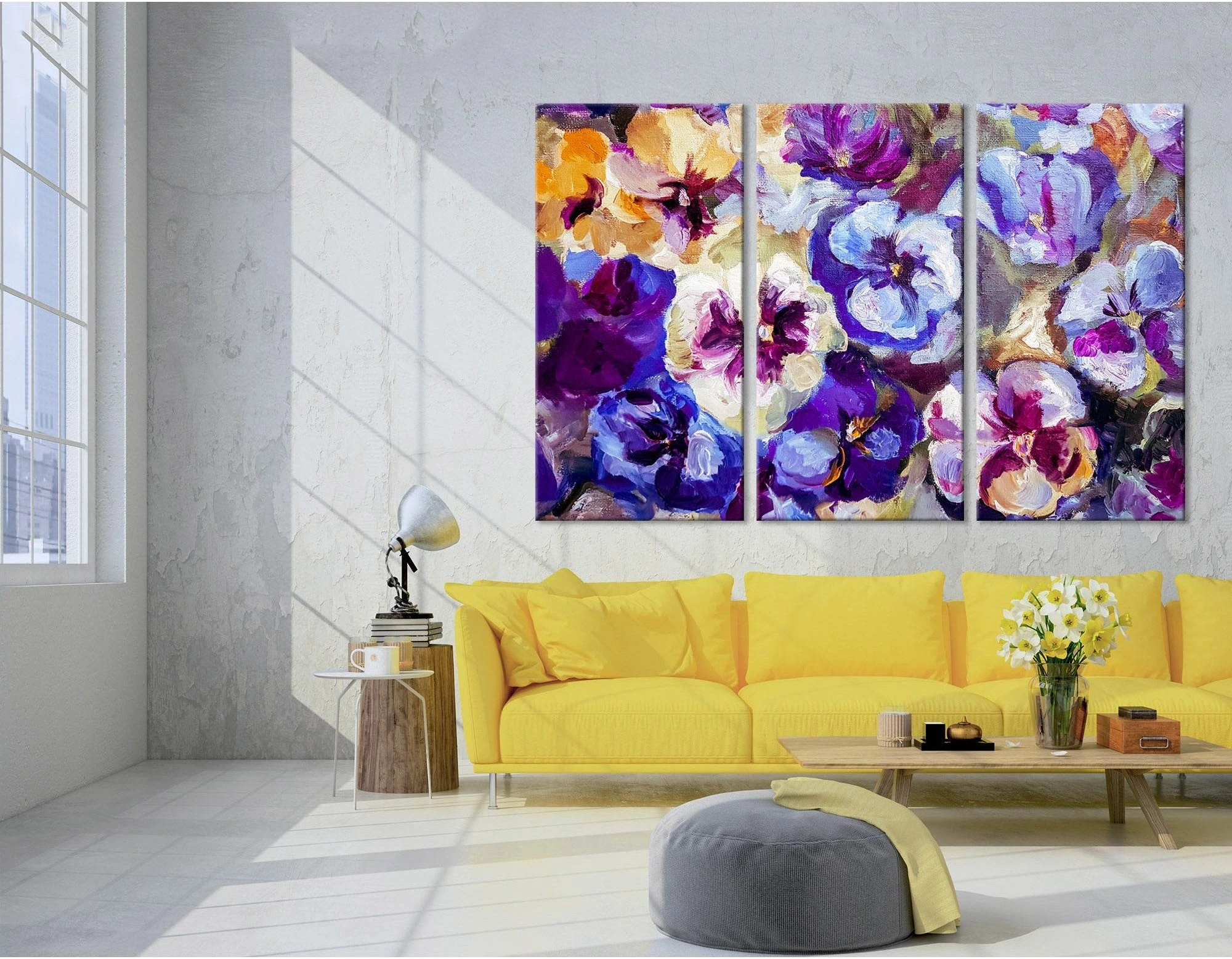 Flowers Abstract №04255 Ready to Hang Canvas Print - Zellart Canvas Prints ALL_Products