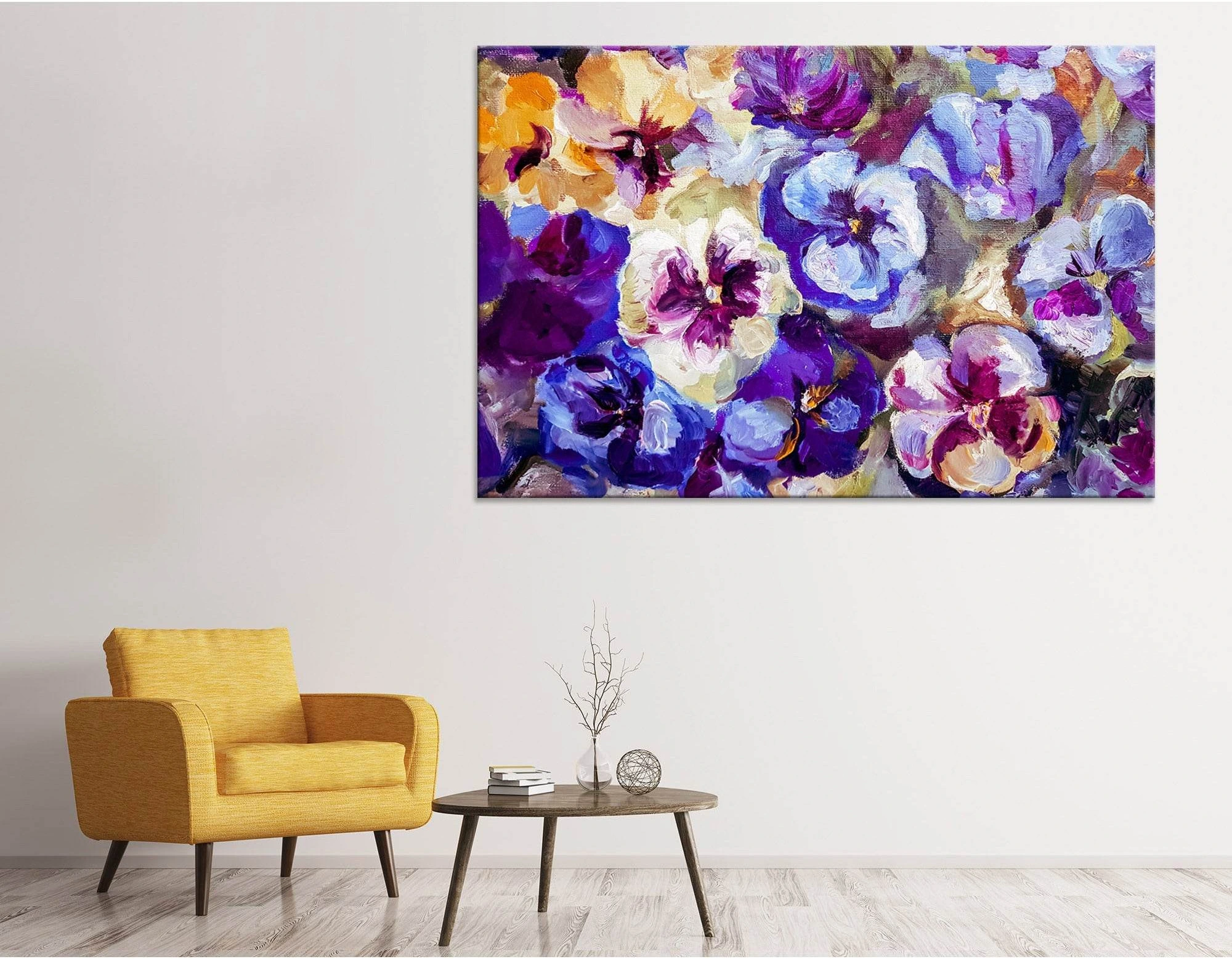 Flowers Abstract №04255 Ready to Hang Canvas Print - Zellart Canvas Prints ALL_Products