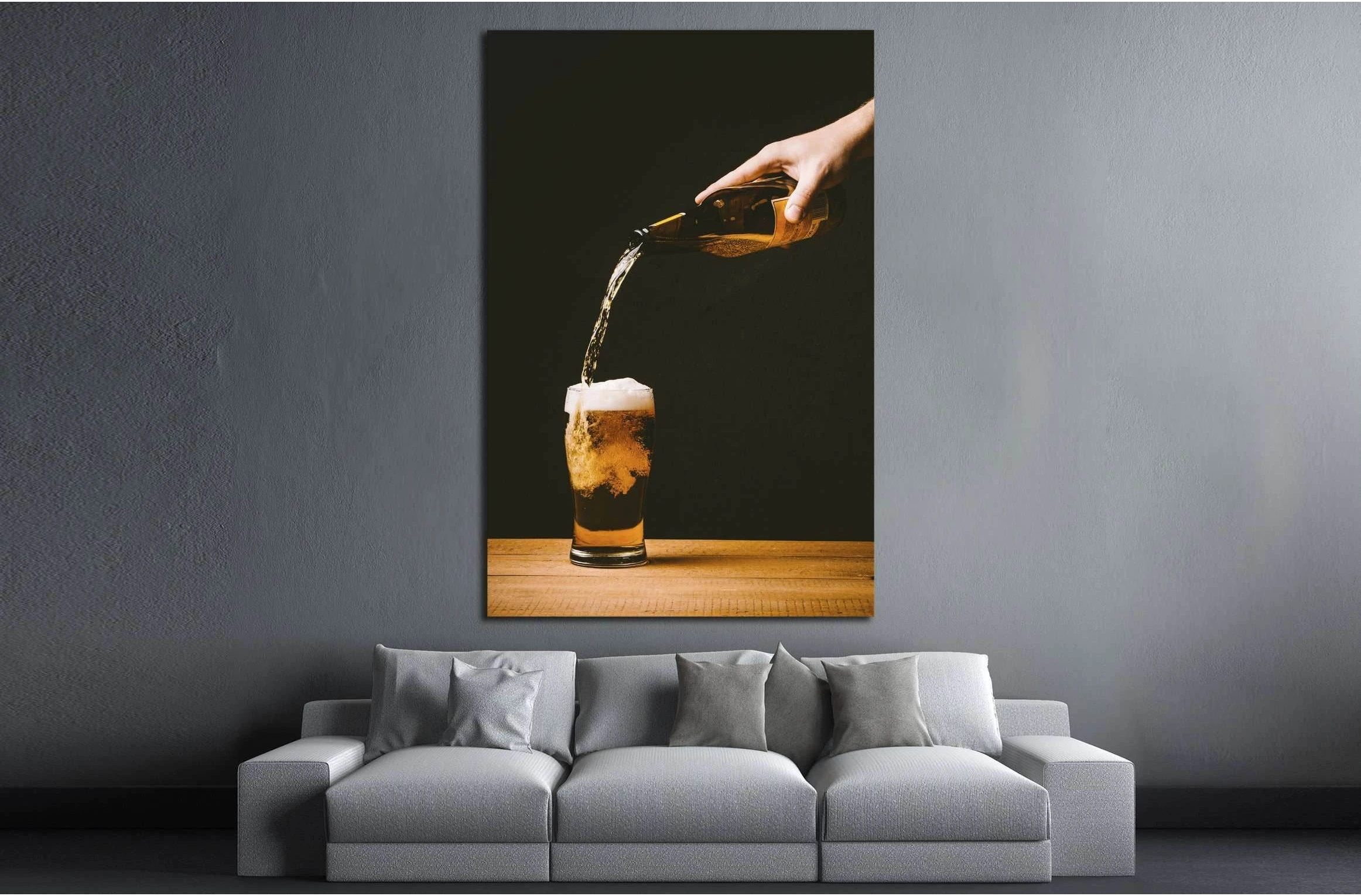 food cold wood hand №3457 Ready to Hang Canvas Print - Zellart Canvas Prints ALL_Products, s-3457