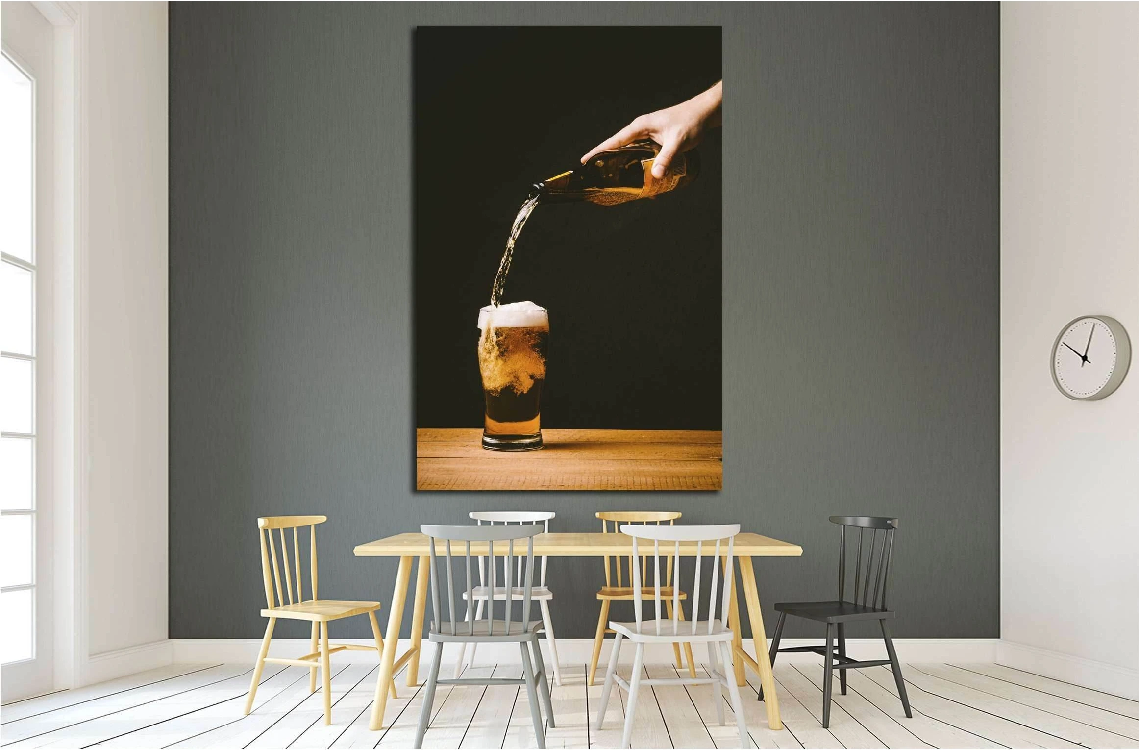 food cold wood hand №3457 Ready to Hang Canvas Print - Zellart Canvas Prints ALL_Products, s-3457