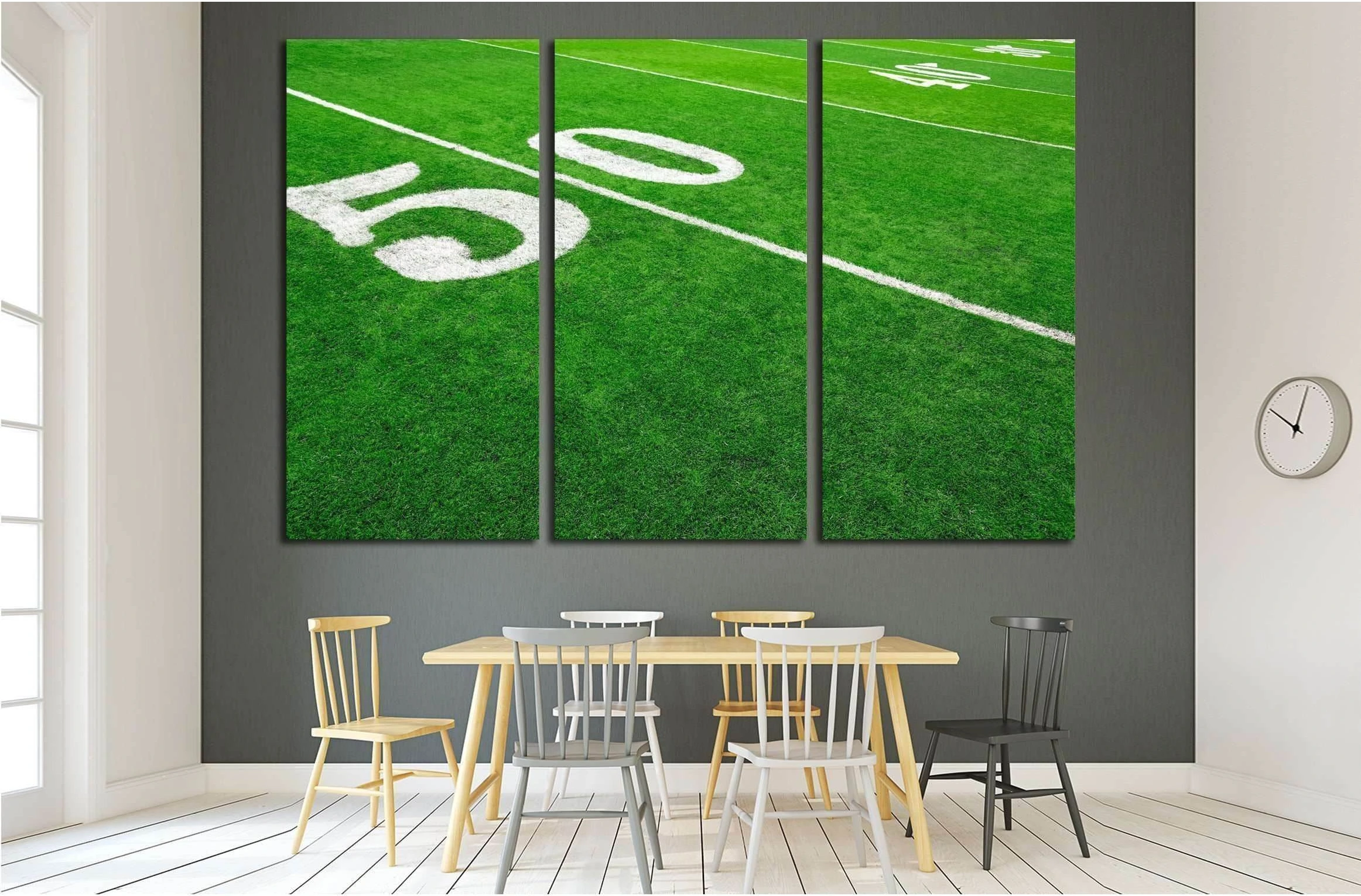 Football field №2129 Ready to Hang Canvas Print - Zellart Canvas Prints ALL_Products, s-2129