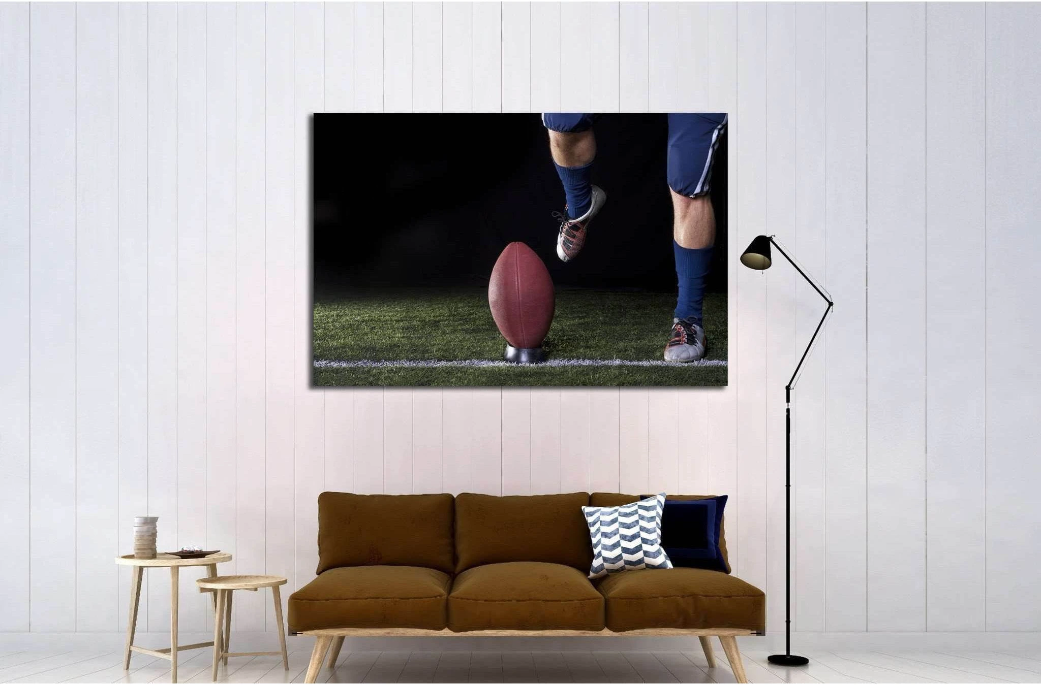 Football Kickoff Closeup №2118 Ready to Hang Canvas Print - Zellart Canvas Prints ALL_Products, s-2118