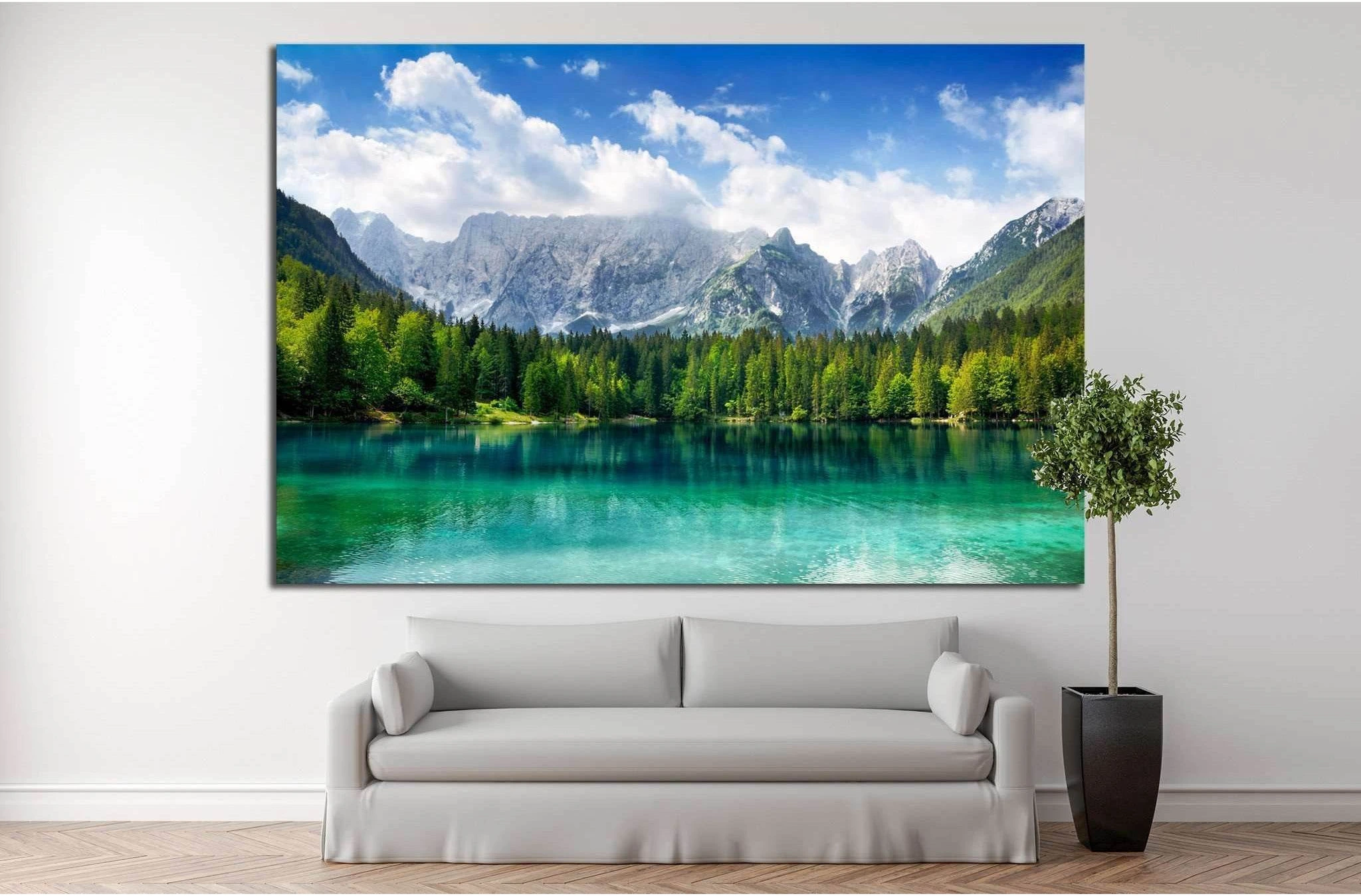 Forest and mountains №21 Ready to Hang Canvas Print - Zellart Canvas Prints ALL_Products, s-21