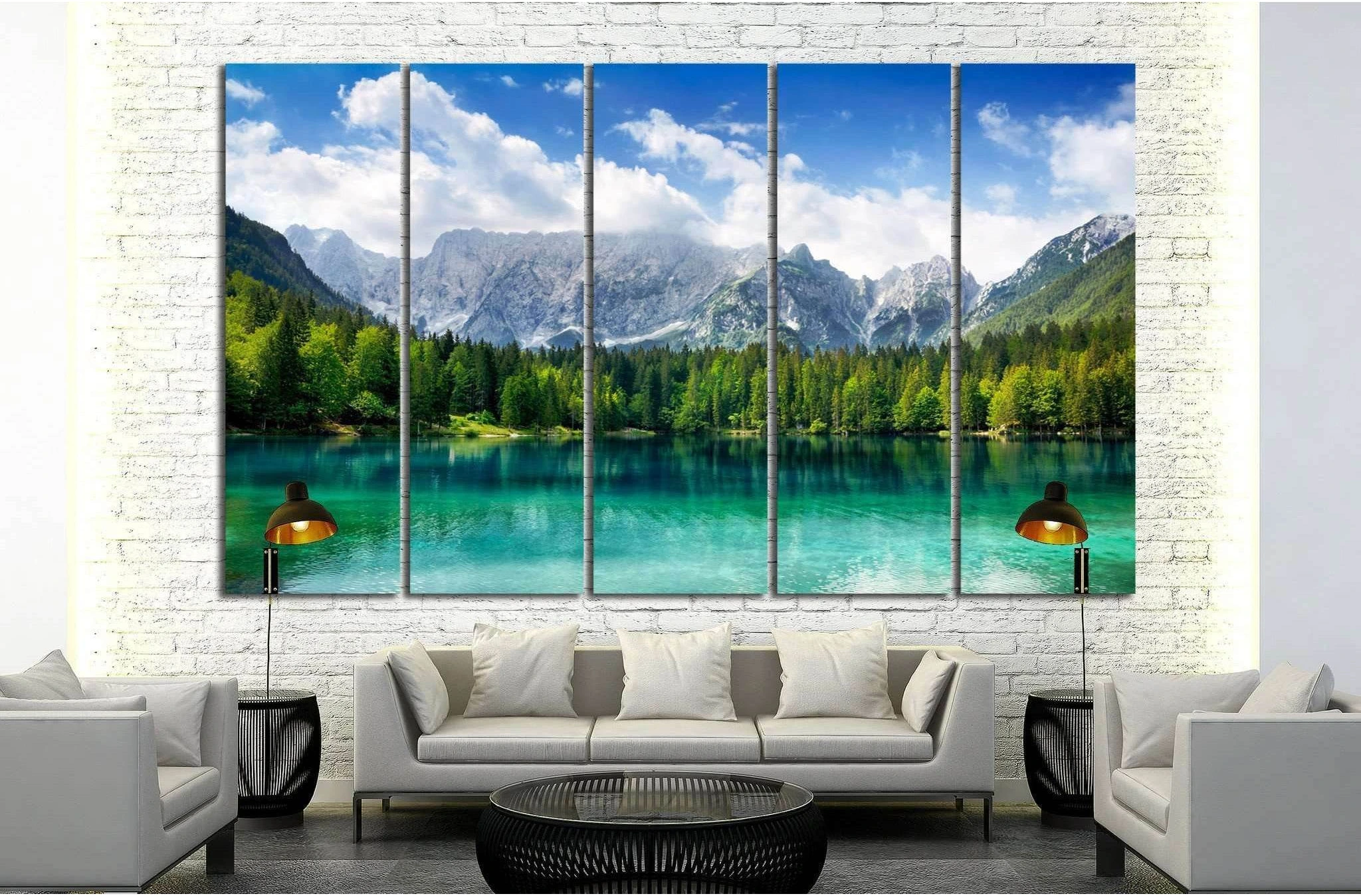 Forest and mountains №21 Ready to Hang Canvas Print - Zellart Canvas Prints ALL_Products, s-21