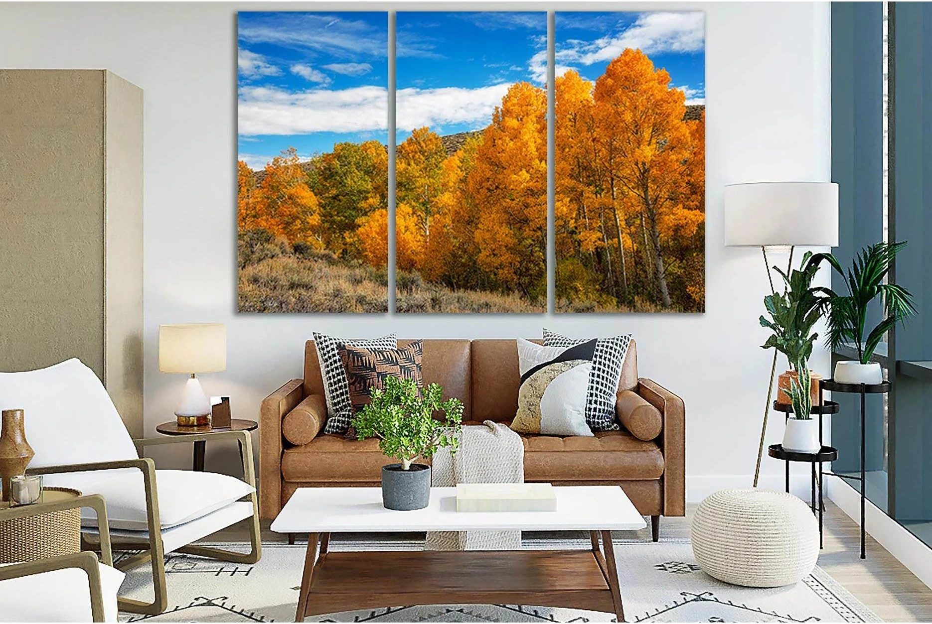 Forest Autumn California №SL636 Ready to Hang Canvas Print - Zellart Canvas Prints 0new, ALL_Products, Autumn Wall Art