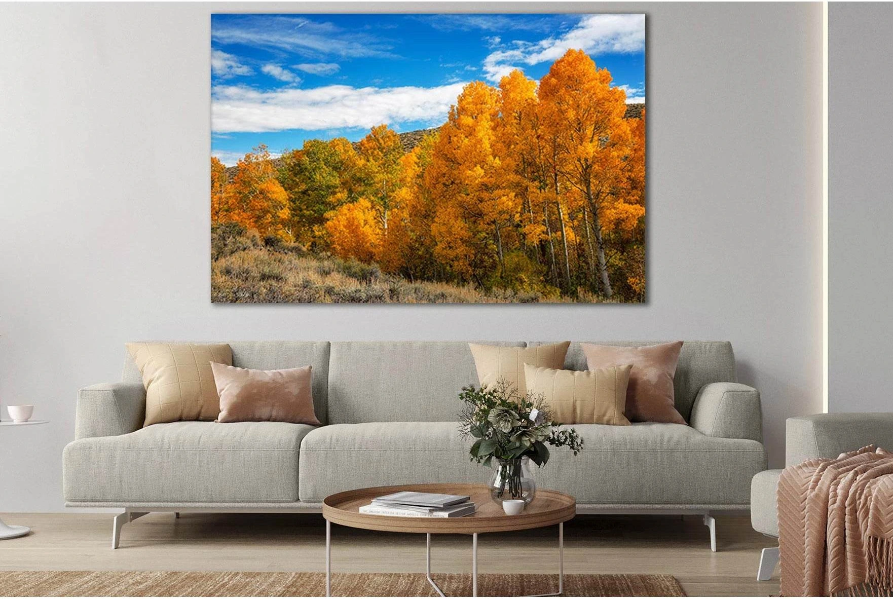 Forest Autumn California №SL636 Ready to Hang Canvas Print - Zellart Canvas Prints 0new, ALL_Products, Autumn Wall Art
