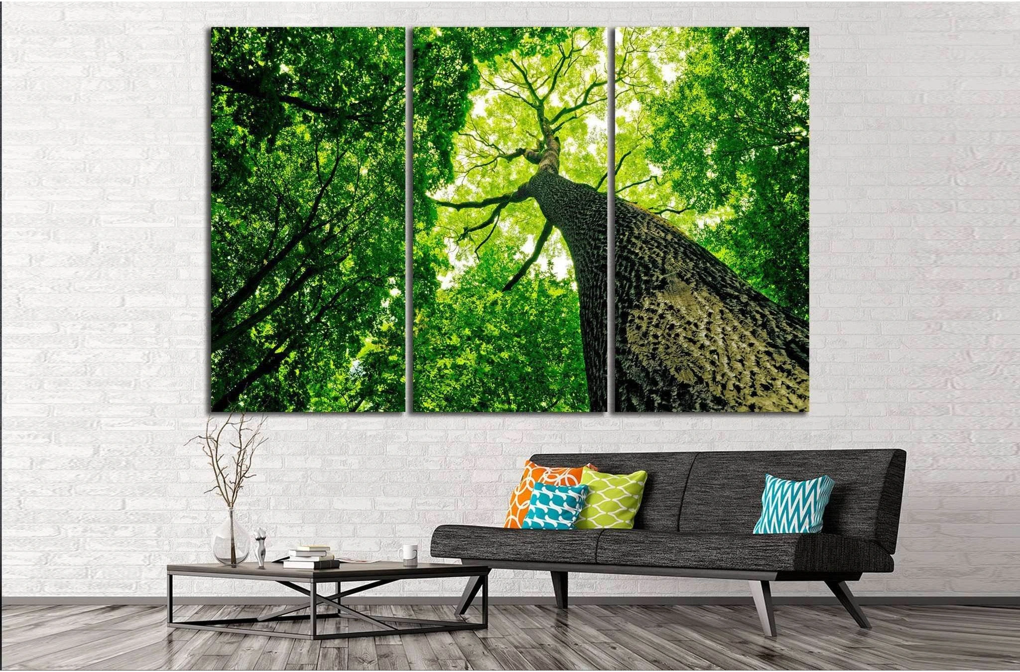 Forest trees №615 Ready to Hang Canvas Print - Zellart Canvas Prints ALL_Products, s-615