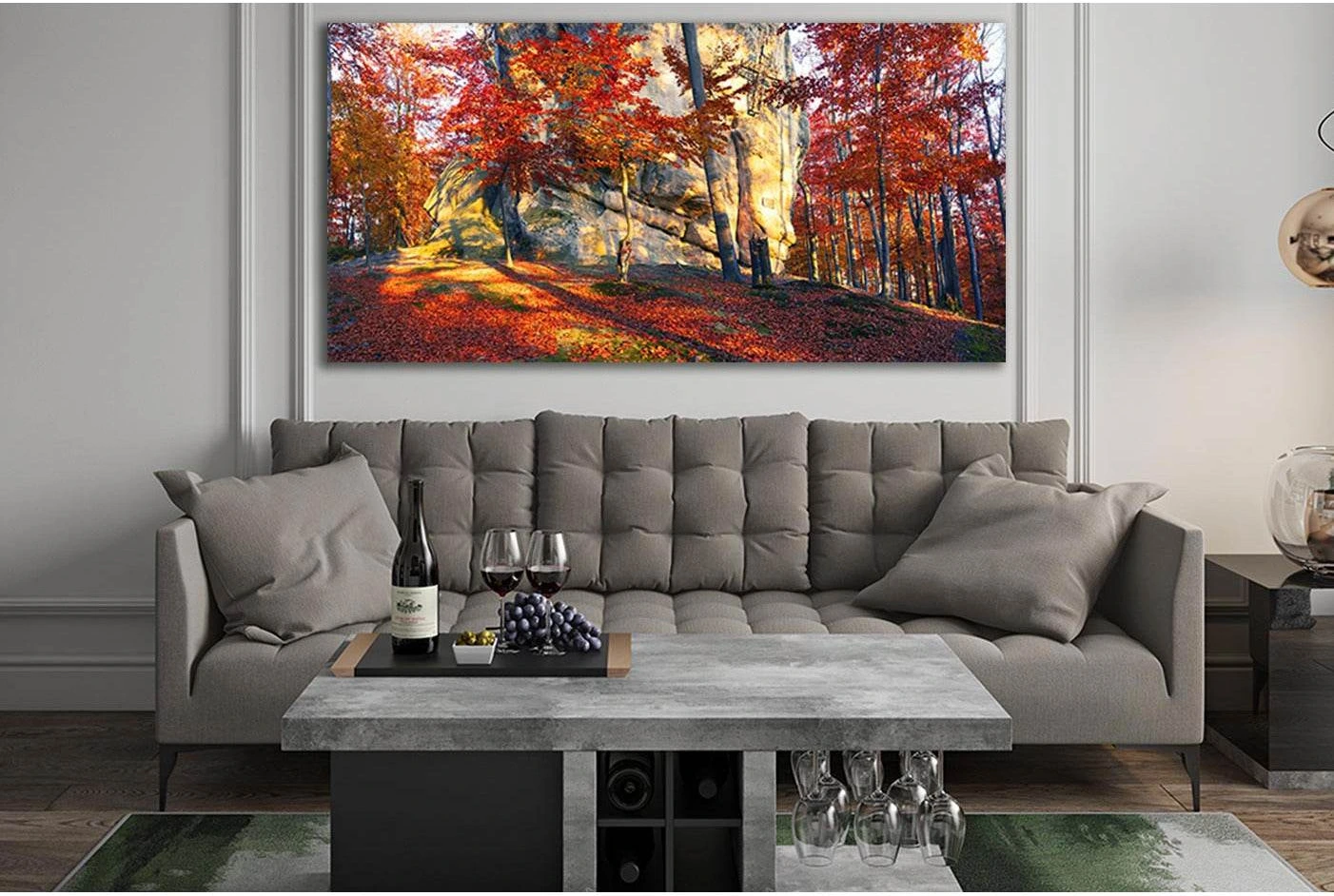 Forests Of Transcarpathia In Autumn №SL639 Ready to Hang Canvas Print - Zellart Canvas Prints 0new, ALL_Products, Autumn Wall Art