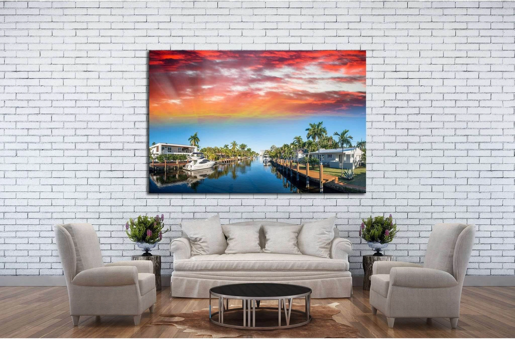 Fort Lauderdale, Florida №1226 Ready to Hang Canvas Print - Zellart Canvas Prints ALL_Products, s-1226