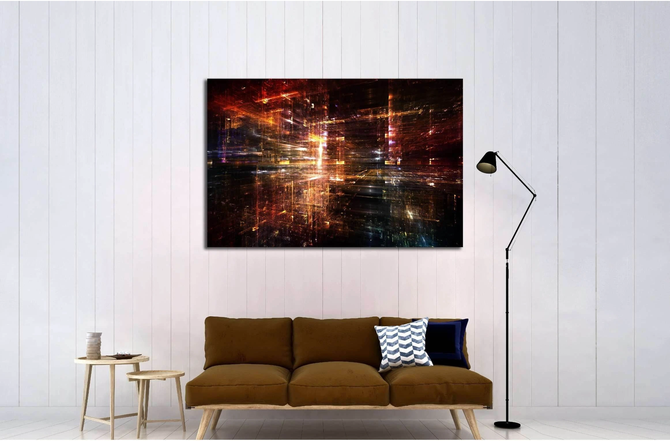 Fractal City series №3225 Ready to Hang Canvas Print - Zellart Canvas Prints ALL_Products, s-3225