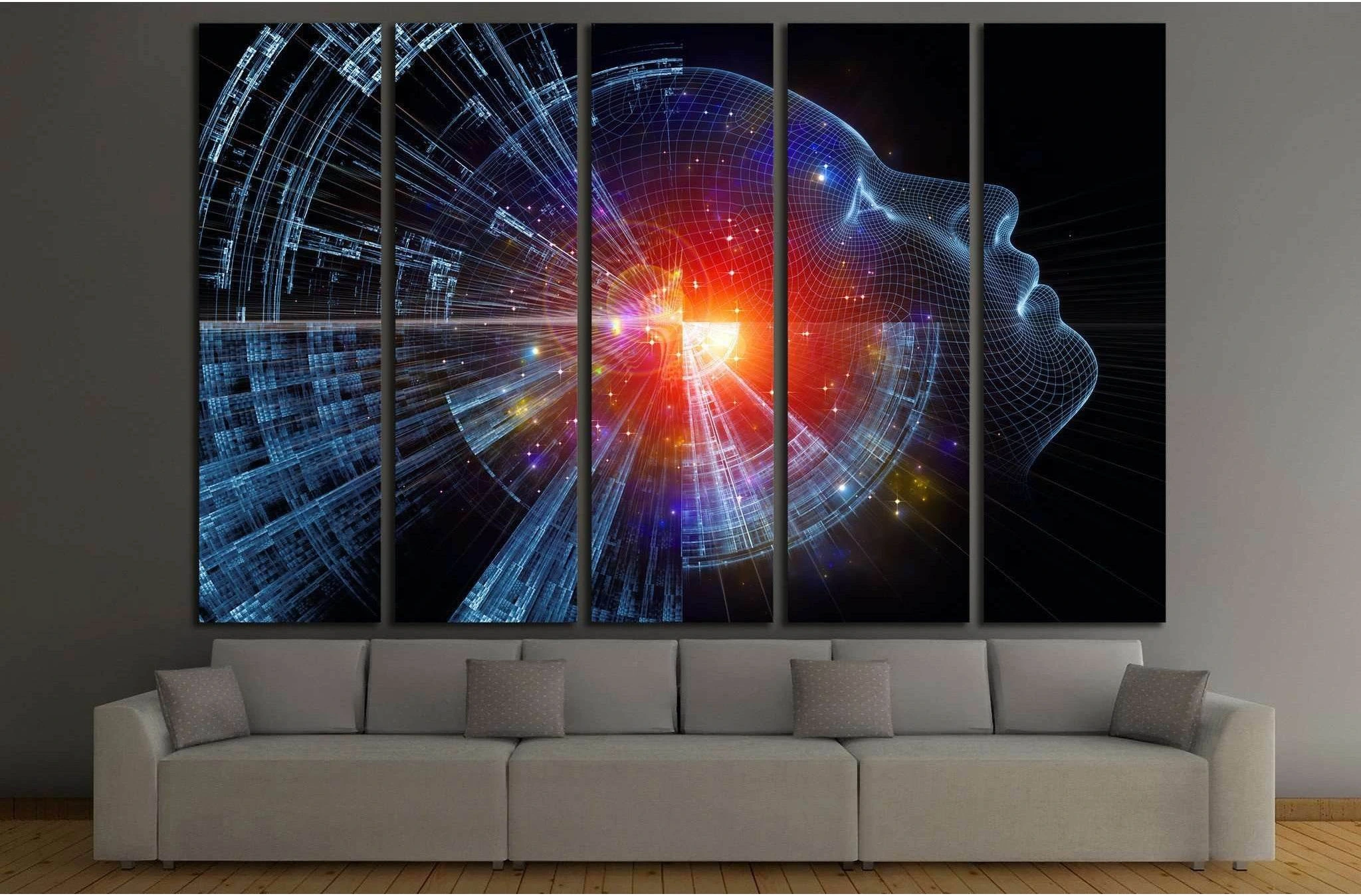 fractal elements №1084 Ready to Hang Canvas Print - Zellart Canvas Prints ALL_Products, s-1084