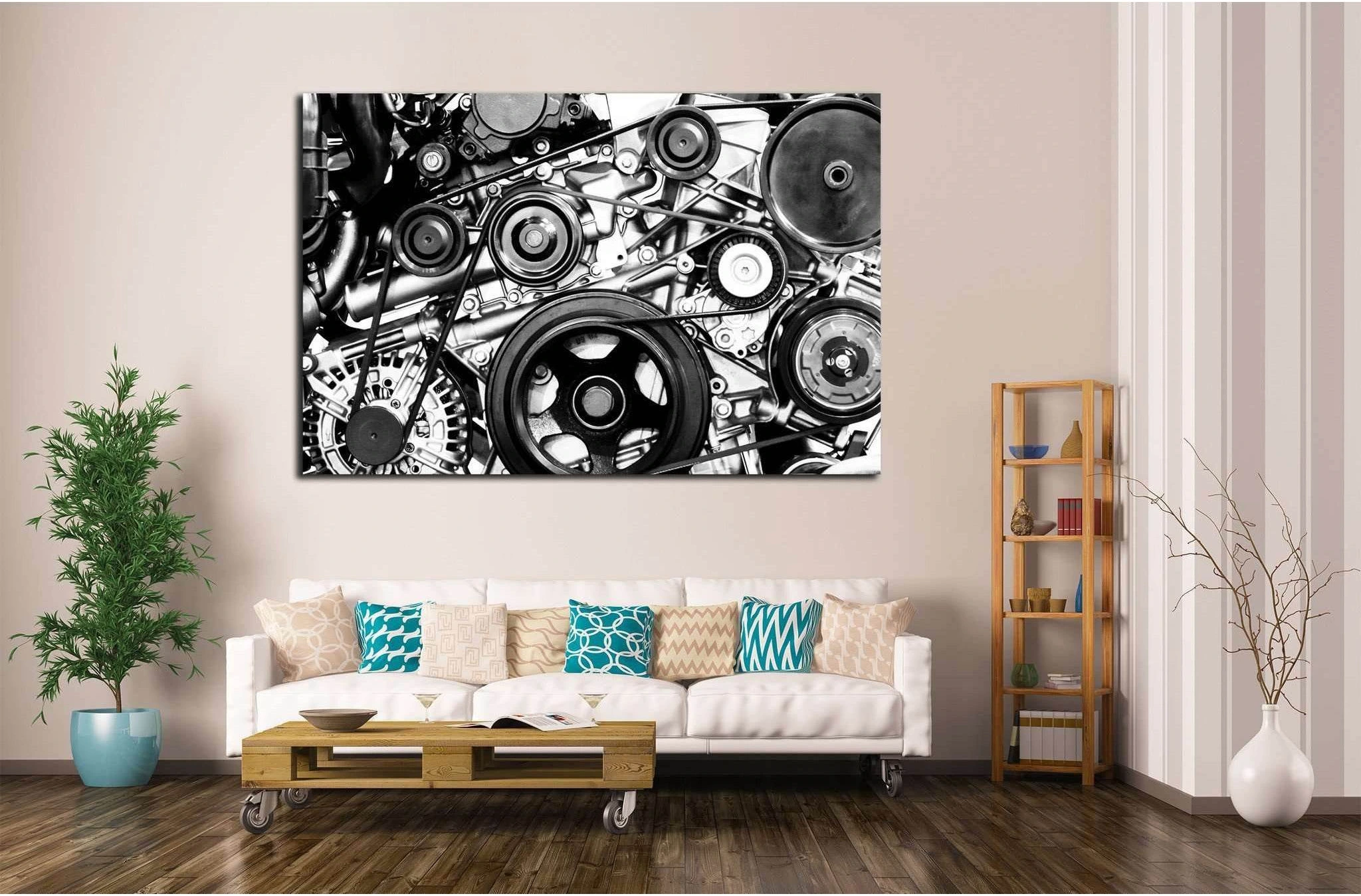Fragment of Engine №138 Ready to Hang Canvas Print - Zellart Canvas Prints ALL_Products, wd-138