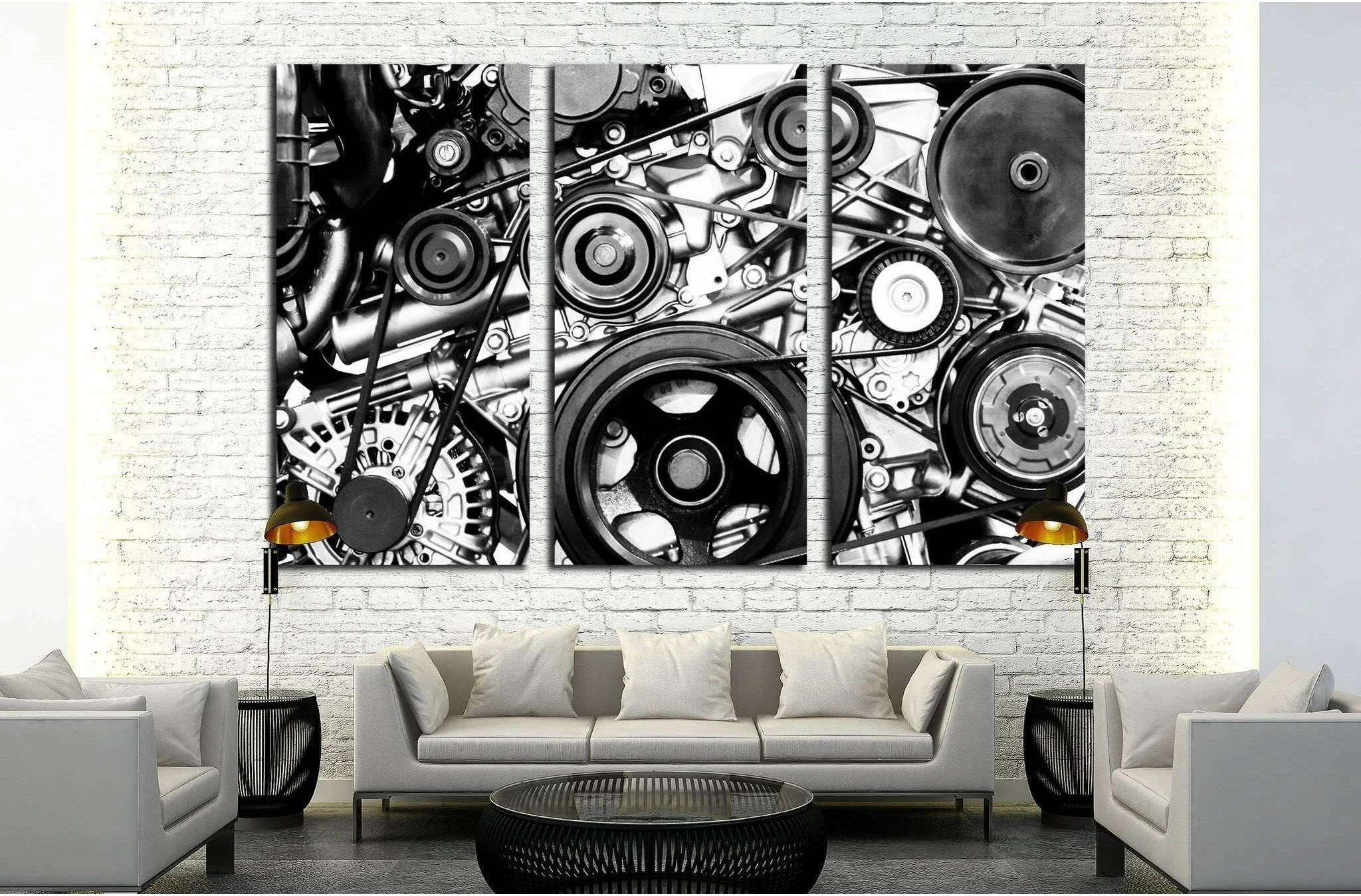 Fragment of Engine №138 Ready to Hang Canvas Print - Zellart Canvas Prints ALL_Products, wd-138