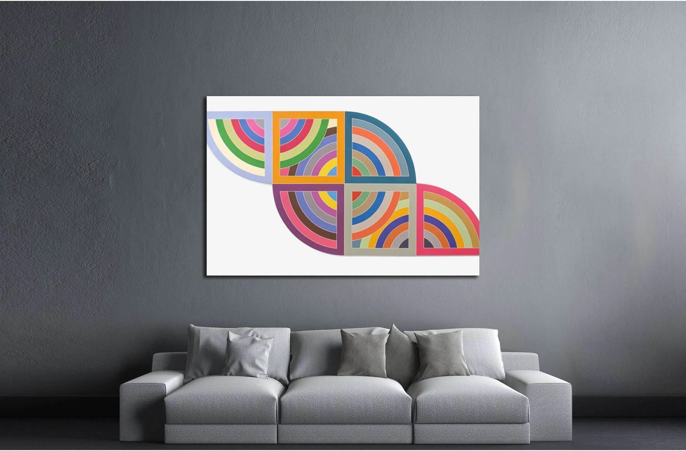 Frank Stella №3290 Ready to Hang Canvas Print - Zellart Canvas Prints ALL_Products, s-3290