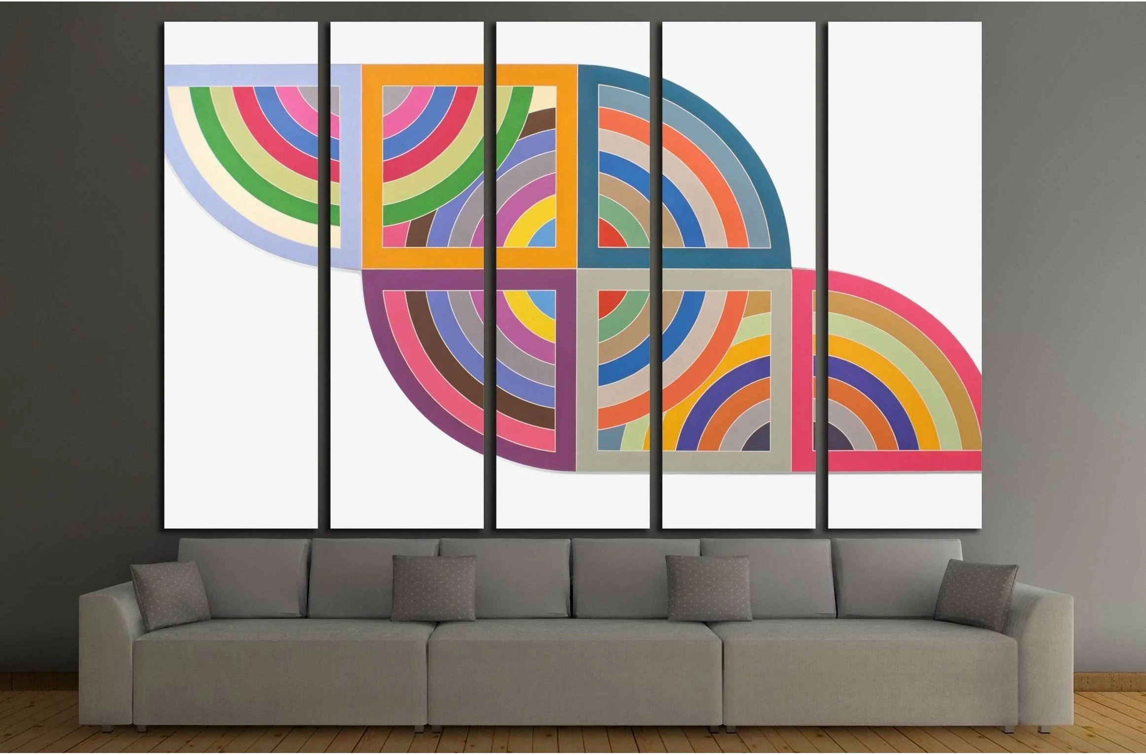 Frank Stella №3290 Ready to Hang Canvas Print - Zellart Canvas Prints ALL_Products, s-3290
