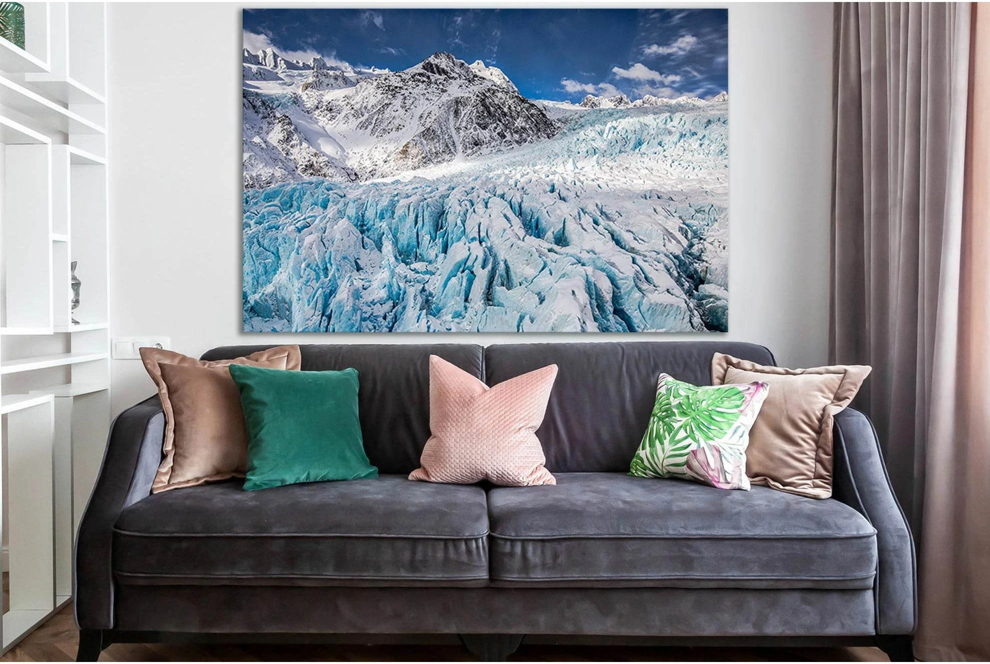 Franz Josef Glacier №SL1305 Ready to Hang Canvas Print - Zellart Canvas Prints 0new, ALL_Products, Glacials