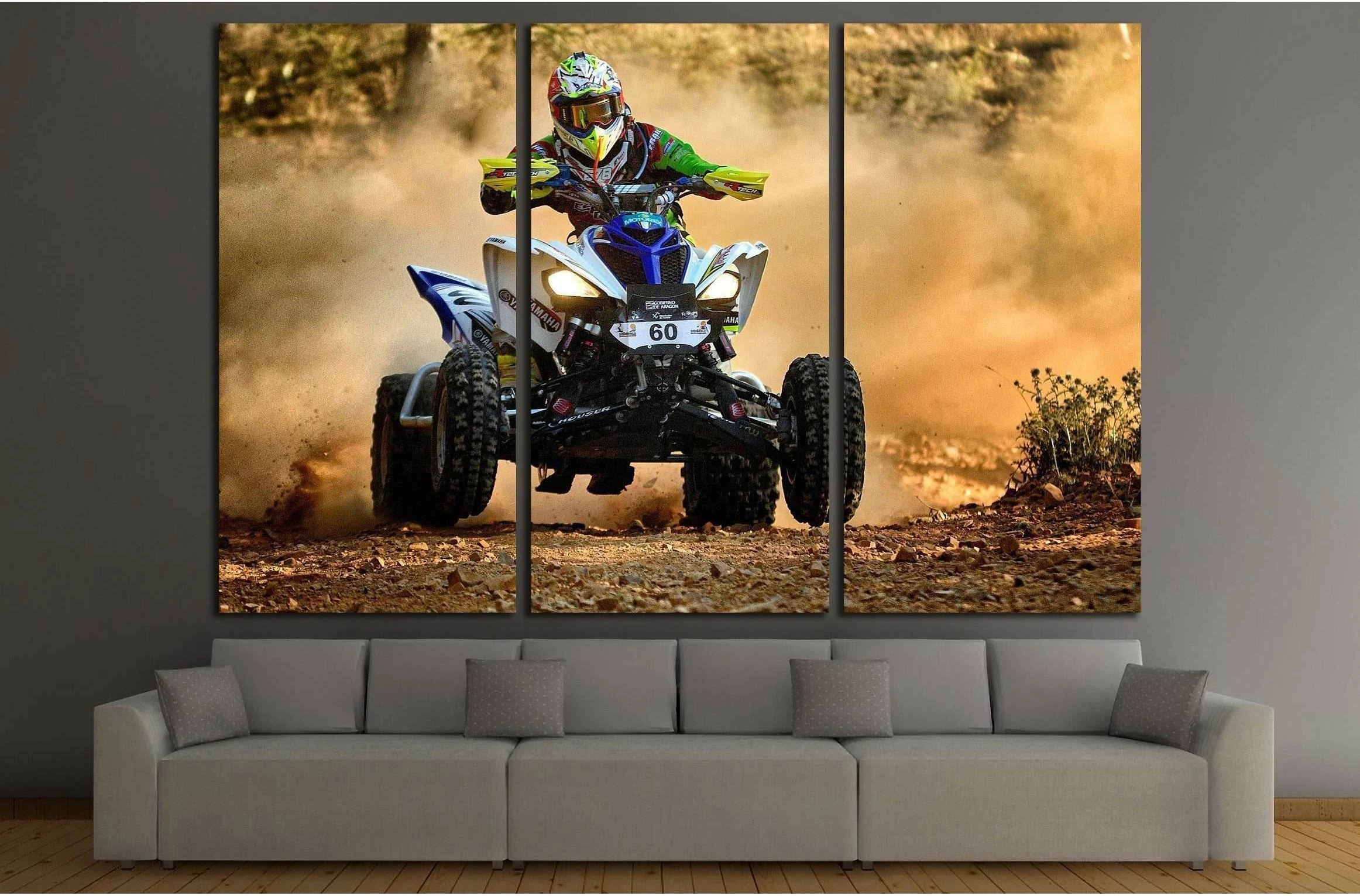 French rider in the XXXII Baja Spain №2486 Ready to Hang Canvas Print - Zellart Canvas Prints ALL_Products, s-2486