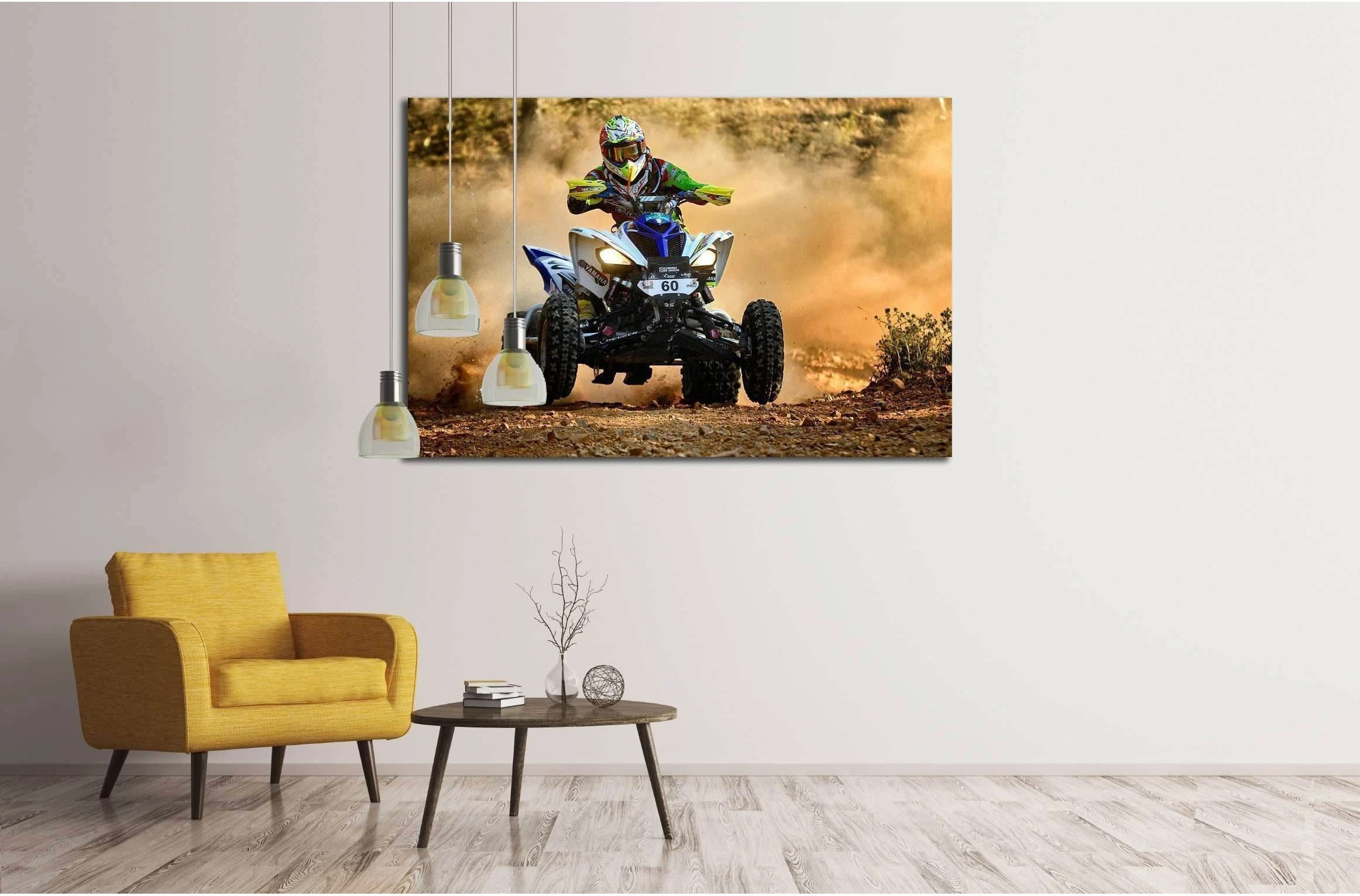 French rider in the XXXII Baja Spain №2486 Ready to Hang Canvas Print - Zellart Canvas Prints ALL_Products, s-2486