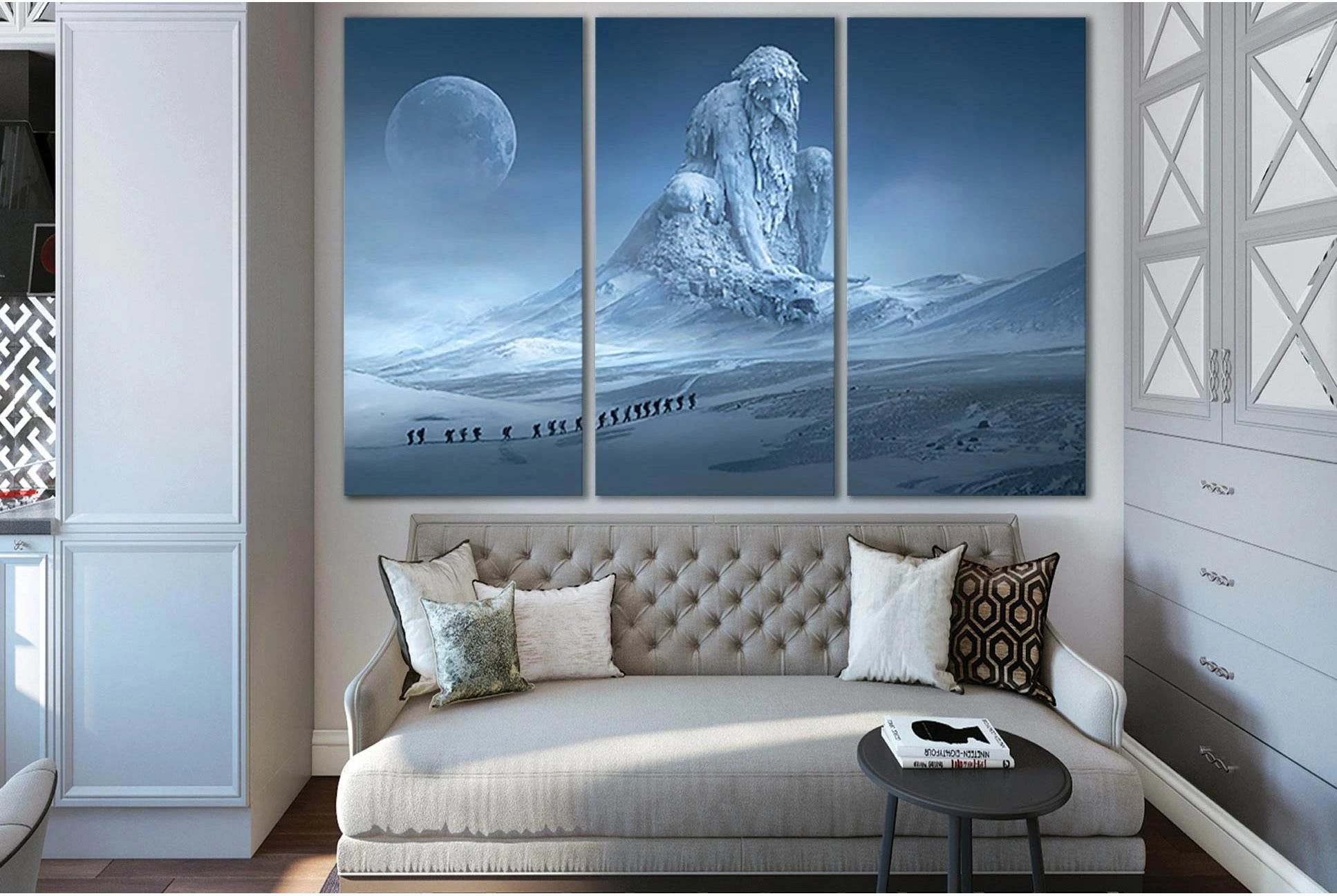 Frozen Fantasy Titan №SL1276 Ready to Hang Canvas Print - Zellart Canvas Prints 0new, ALL_Products, Fantasy And Sci Fi Wall Art