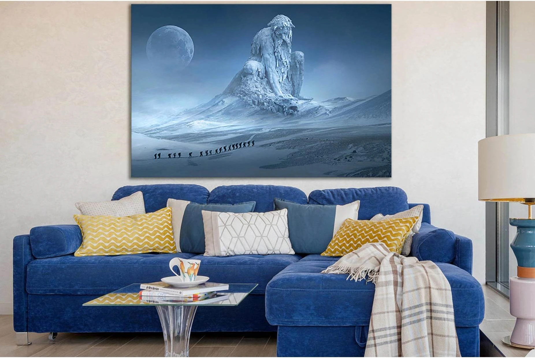 Frozen Fantasy Titan №SL1276 Ready to Hang Canvas Print - Zellart Canvas Prints 0new, ALL_Products, Fantasy And Sci Fi Wall Art