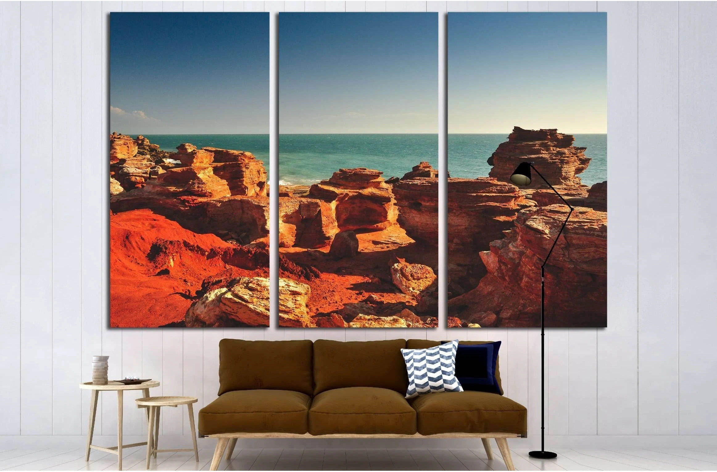 gantheaume point in Broome, Western Australia №3149 Ready to Hang Canvas Print - Zellart Canvas Prints ALL_Products, s-3149