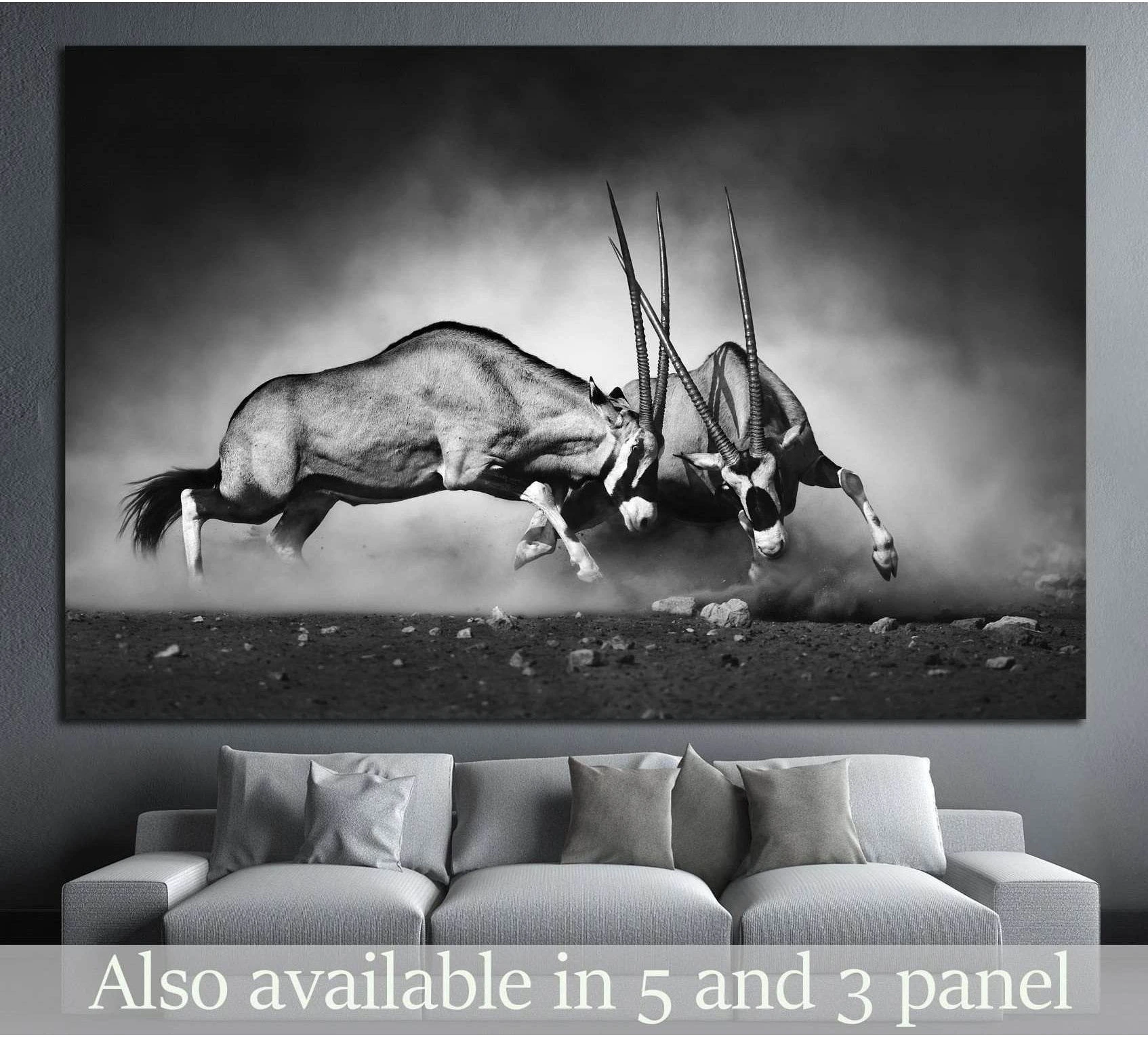 Gemsbok dual №743 Ready to Hang Canvas Print - Zellart Canvas Prints ALL_Products, s-743