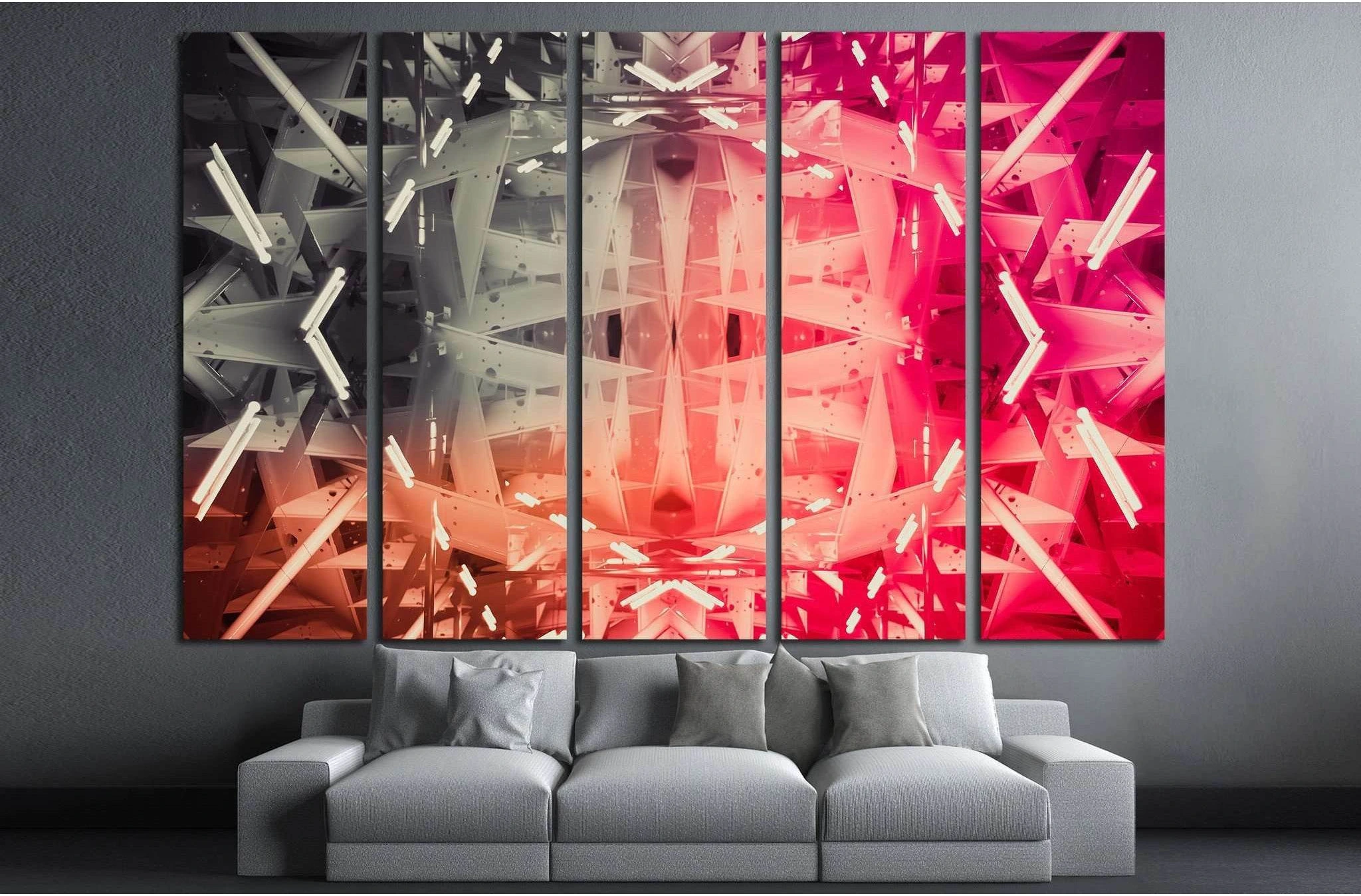 geometric abstract №1055 Ready to Hang Canvas Print - Zellart Canvas Prints ALL_Products, s-1055