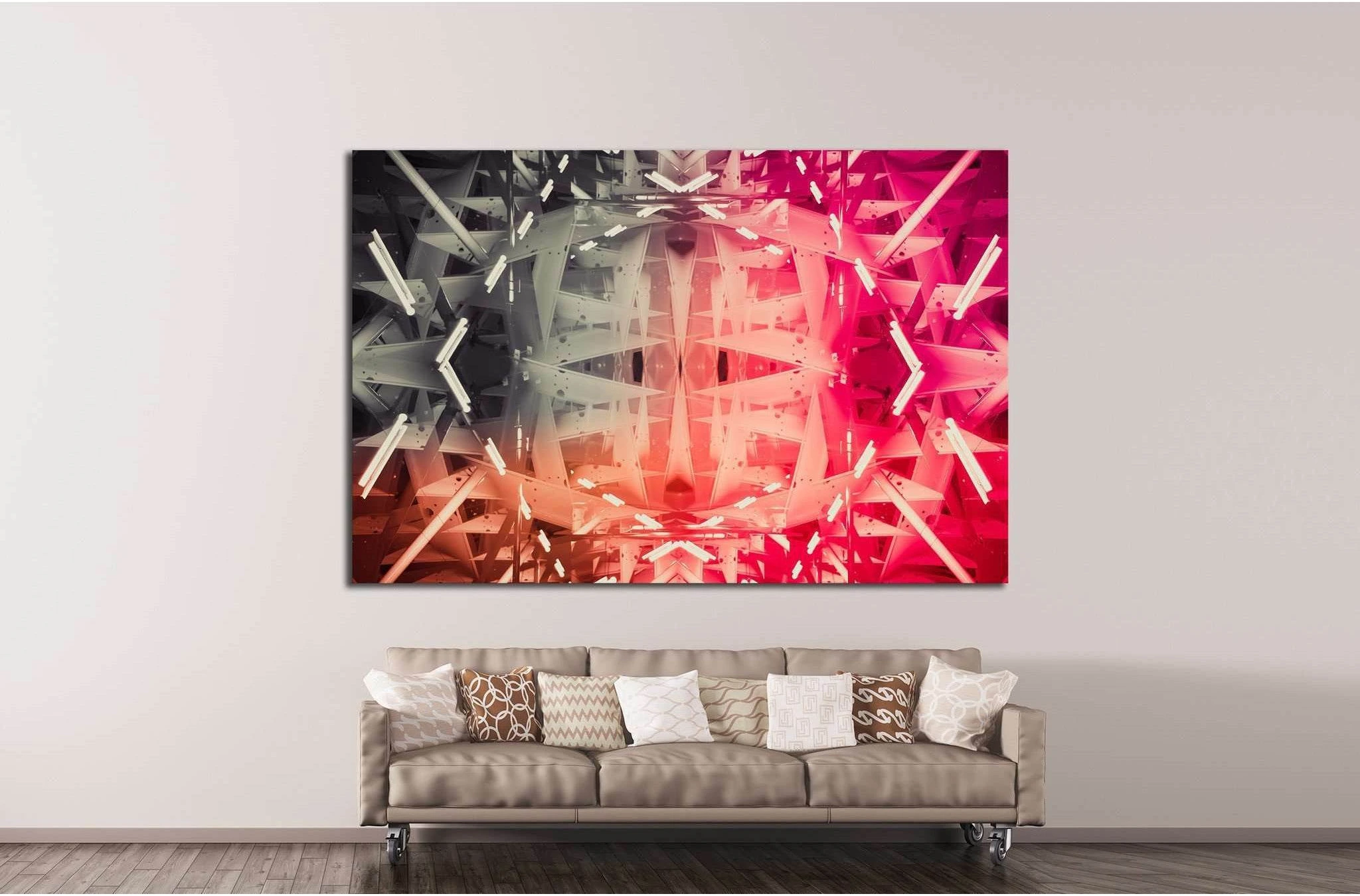 geometric abstract №1055 Ready to Hang Canvas Print - Zellart Canvas Prints ALL_Products, s-1055