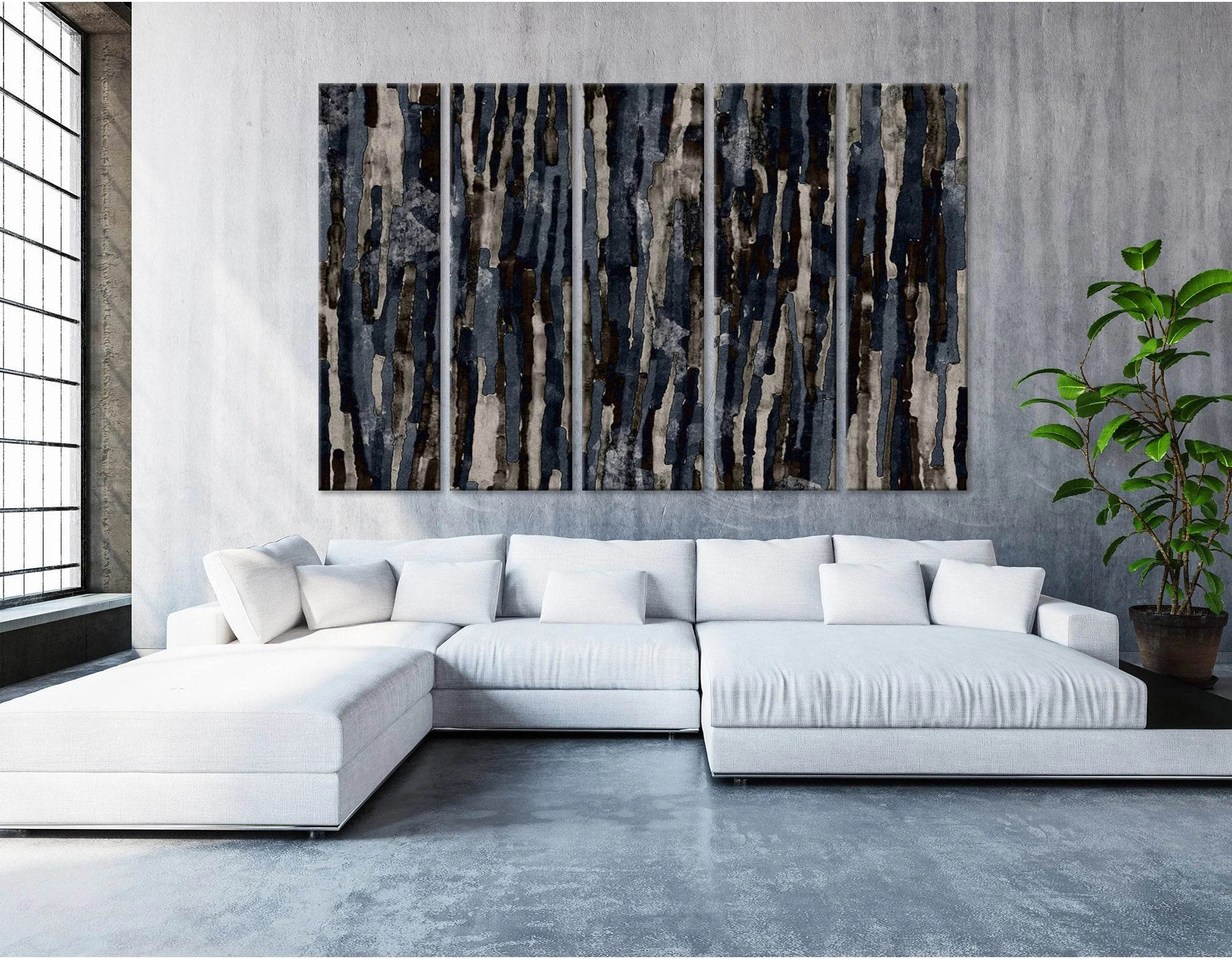 Geometry Abstract №04320 Ready to Hang Canvas Print - Zellart Canvas Prints ALL_Products
