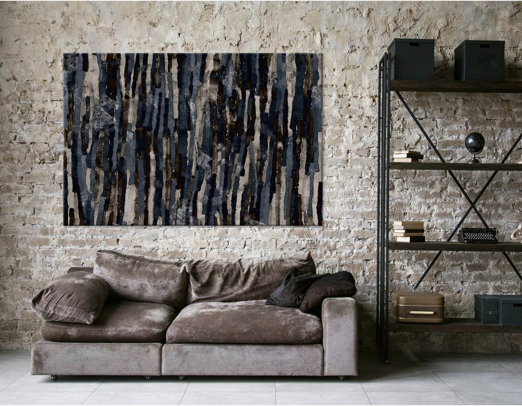 Geometry Abstract №04320 Ready to Hang Canvas Print - Zellart Canvas Prints ALL_Products
