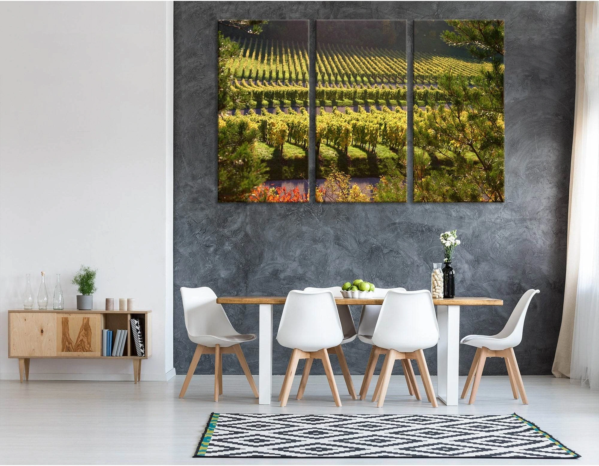 German Vineyard №04208 Ready to Hang Canvas Print - Zellart Canvas Prints ALL_Products