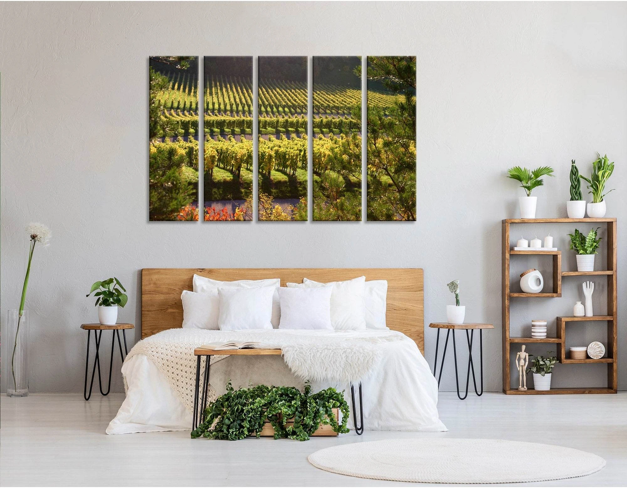 German Vineyard №04208 Ready to Hang Canvas Print - Zellart Canvas Prints ALL_Products