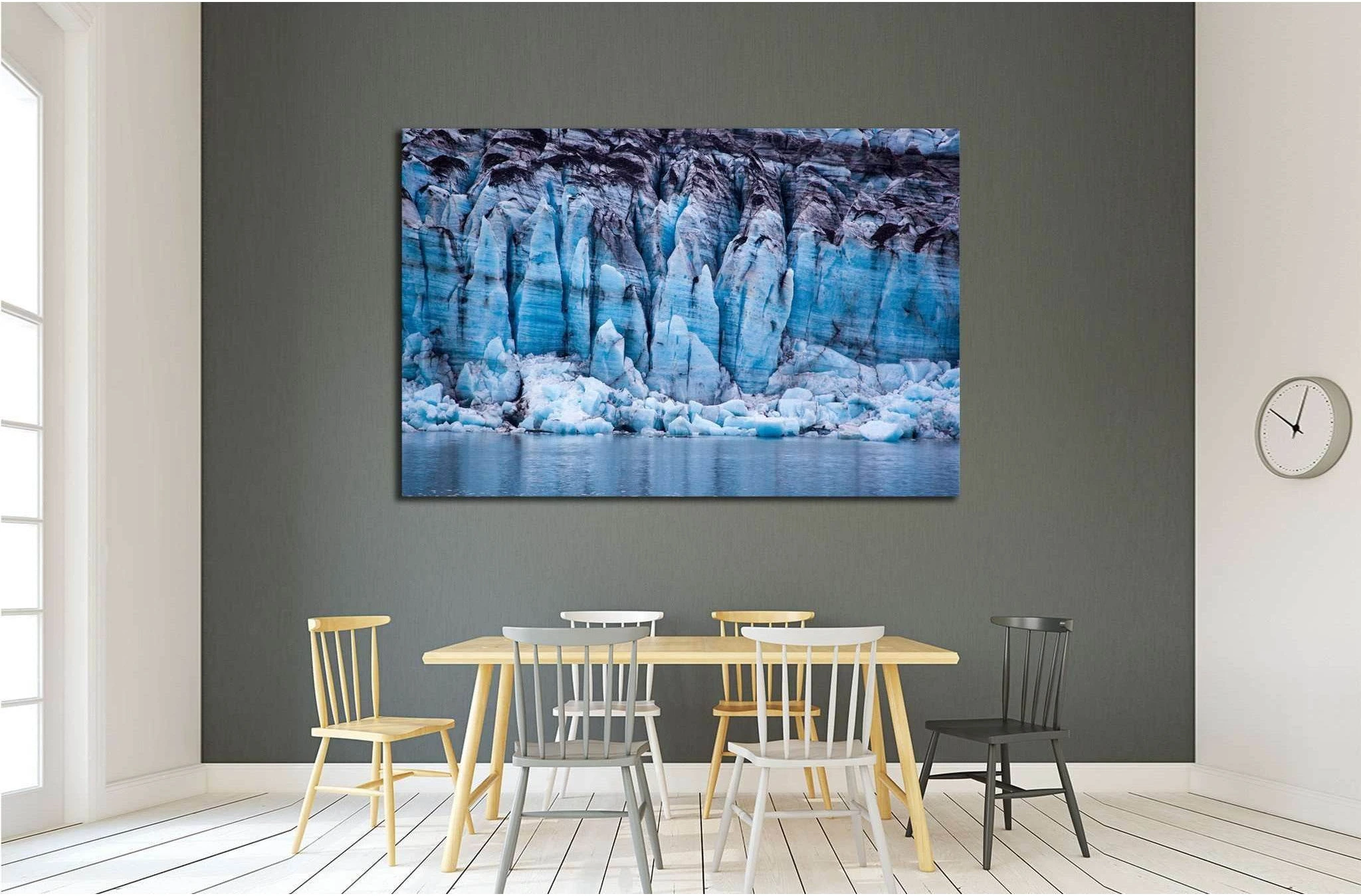 Glacier in Glacier Bay National Park, Alaska №1900 Ready to Hang Canvas Print - Zellart Canvas Prints ALL_Products, s-1900