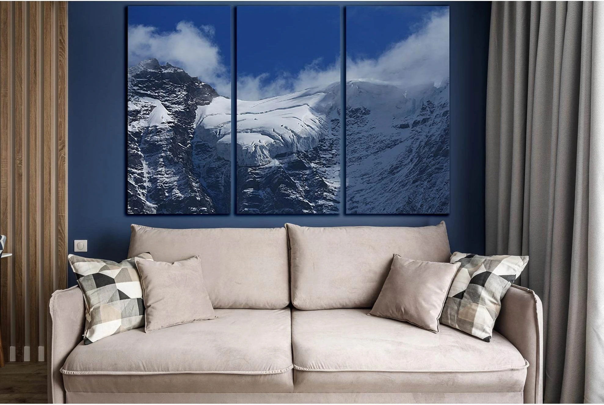 Glacier On The Jungfraujoch №SL1354 Ready to Hang Canvas Print - Zellart Canvas Prints 0new, ALL_Products, Glacials