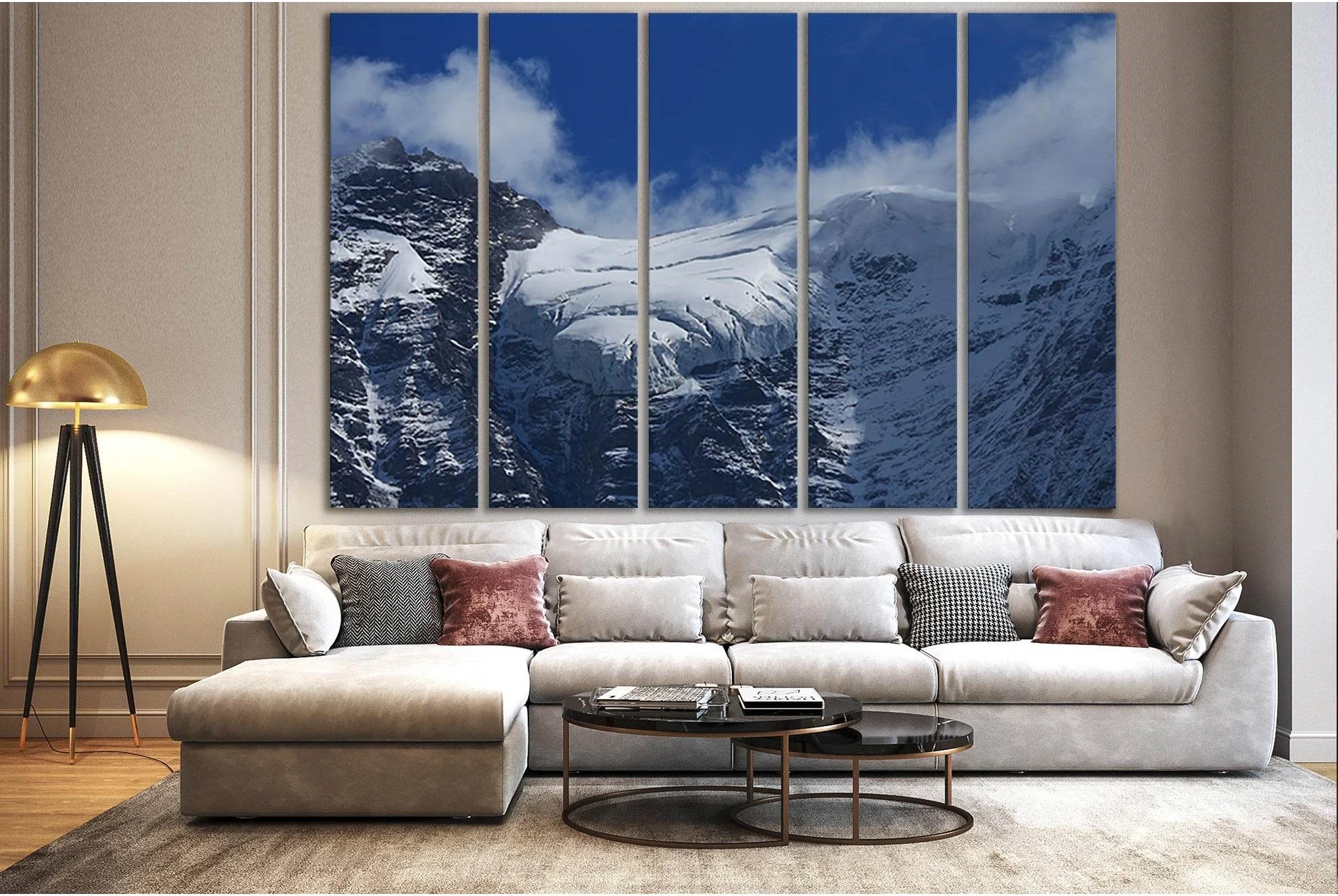 Glacier On The Jungfraujoch №SL1354 Ready to Hang Canvas Print - Zellart Canvas Prints 0new, ALL_Products, Glacials