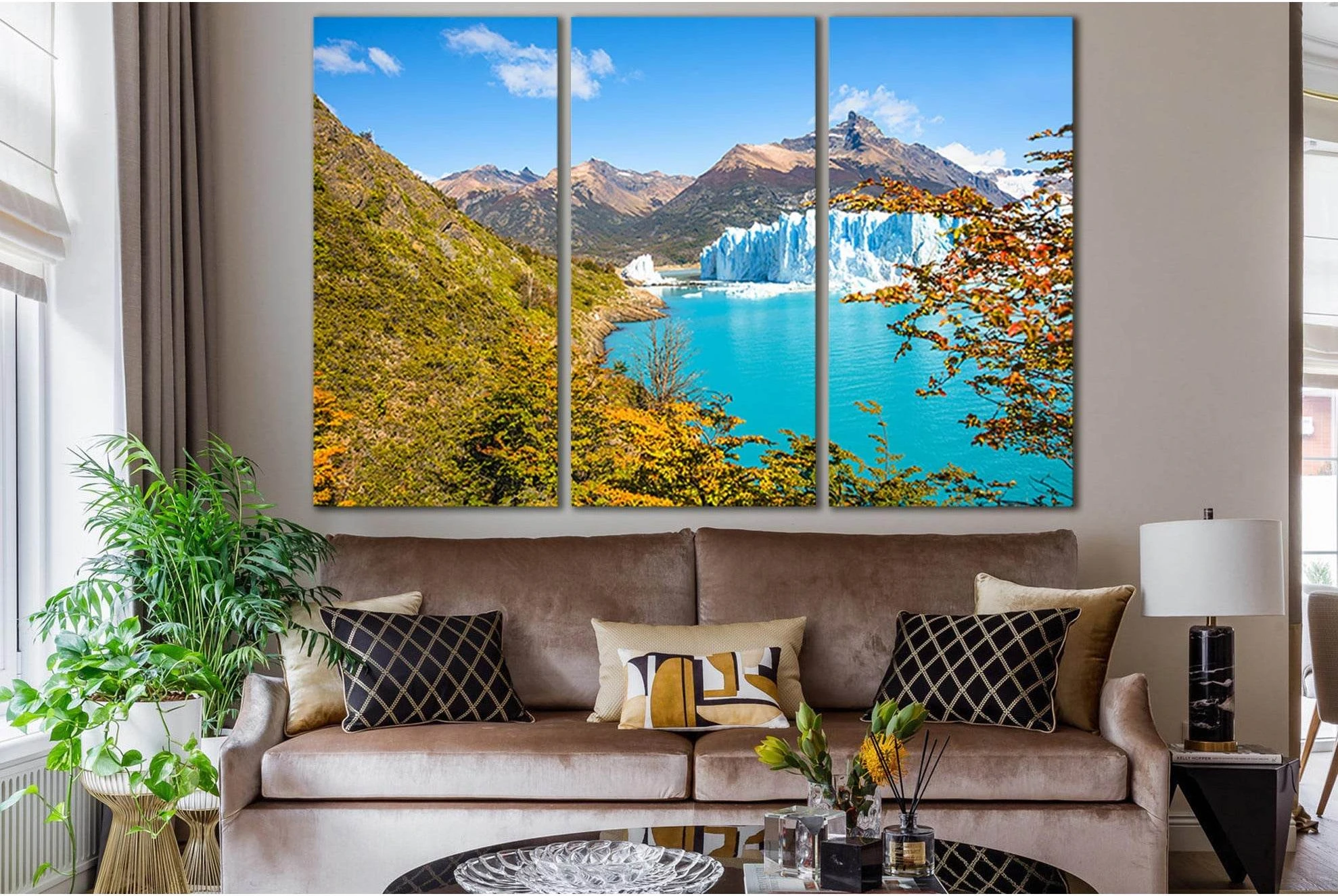 Glacier Perito Moreno In Patagonia №SL1332 Ready to Hang Canvas Print - Zellart Canvas Prints 0new, ALL_Products, Glacials