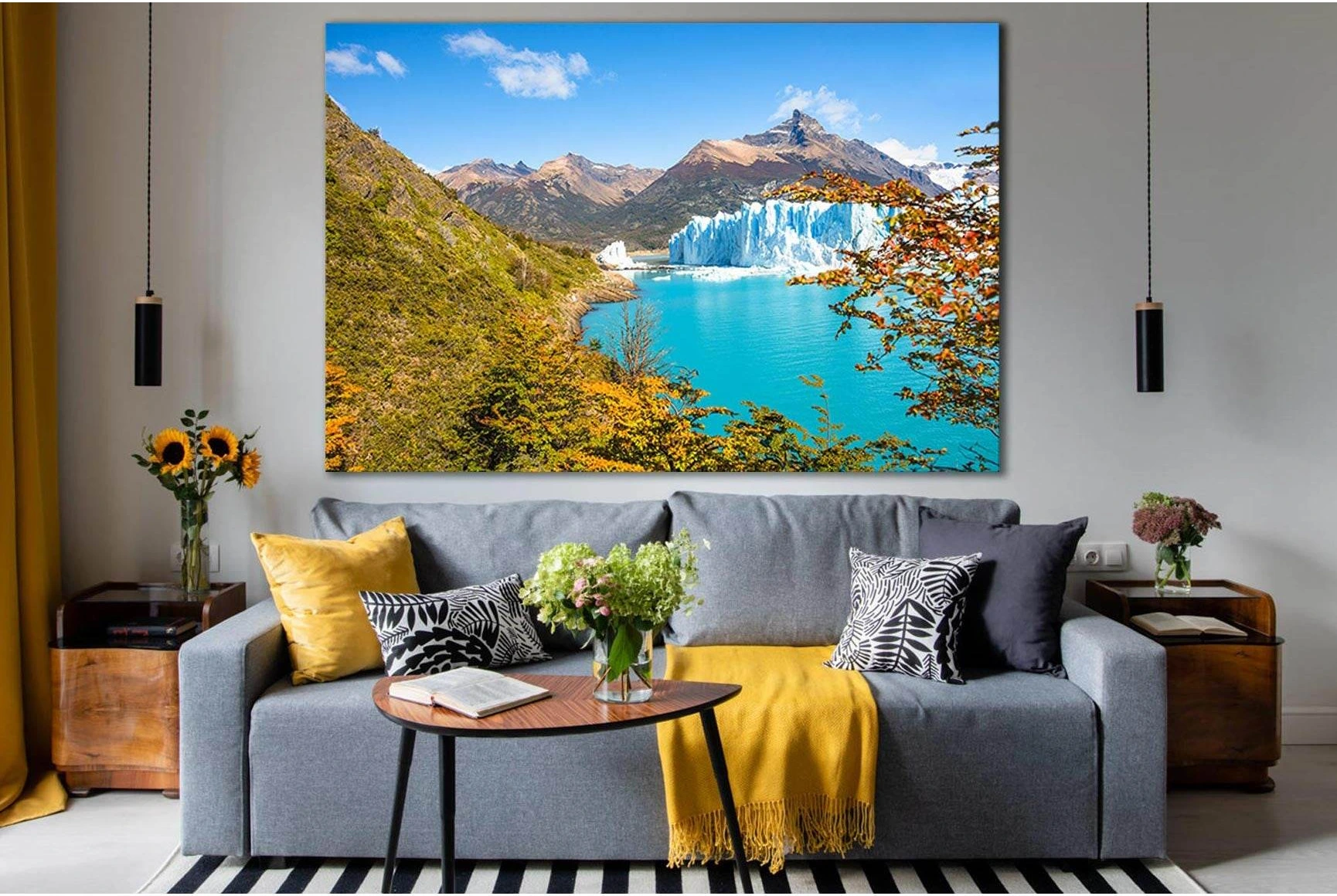 Glacier Perito Moreno In Patagonia №SL1332 Ready to Hang Canvas Print - Zellart Canvas Prints 0new, ALL_Products, Glacials
